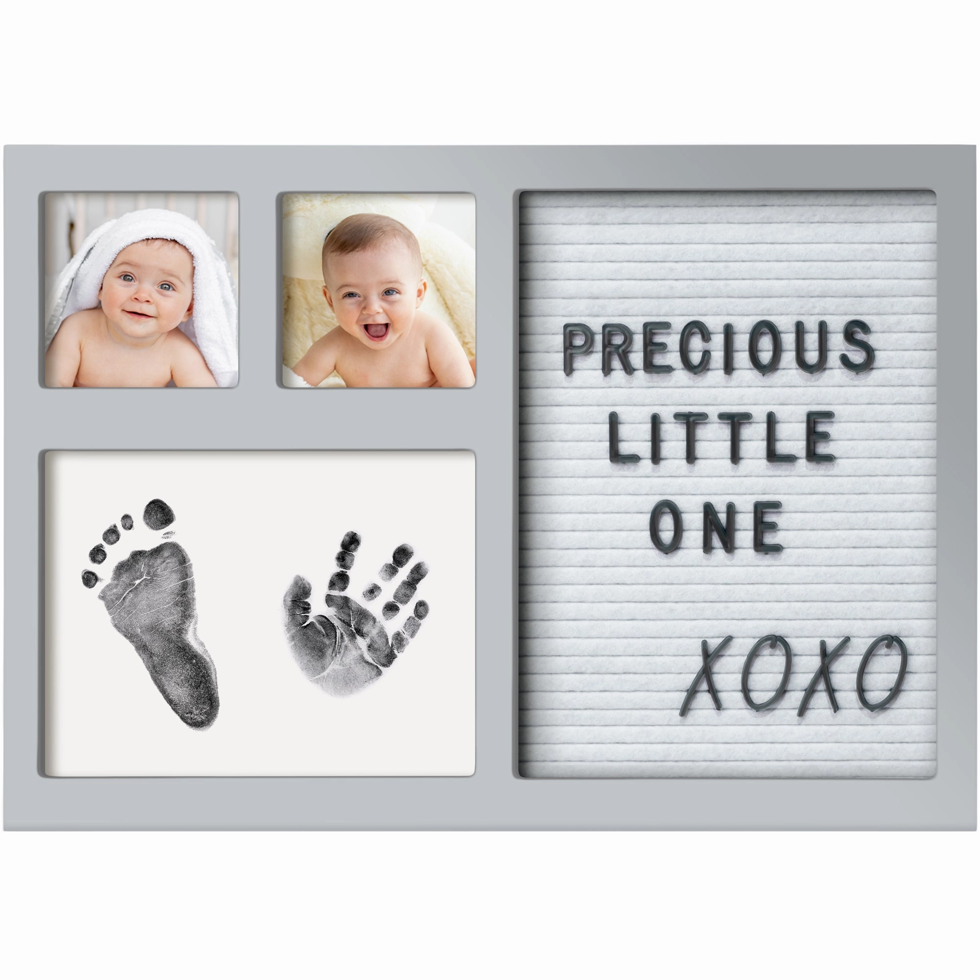 Heartfelt Clean Touch Inkless Hand & Footprint Frame Kit with Letterboard