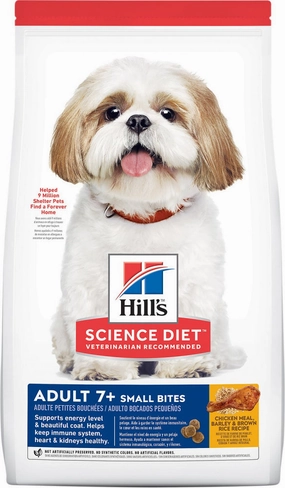 Hill's Science Diet Senior 7  Small Bites Chicken Meal, Barley & Brown Rice Recipe Dry Dog Food