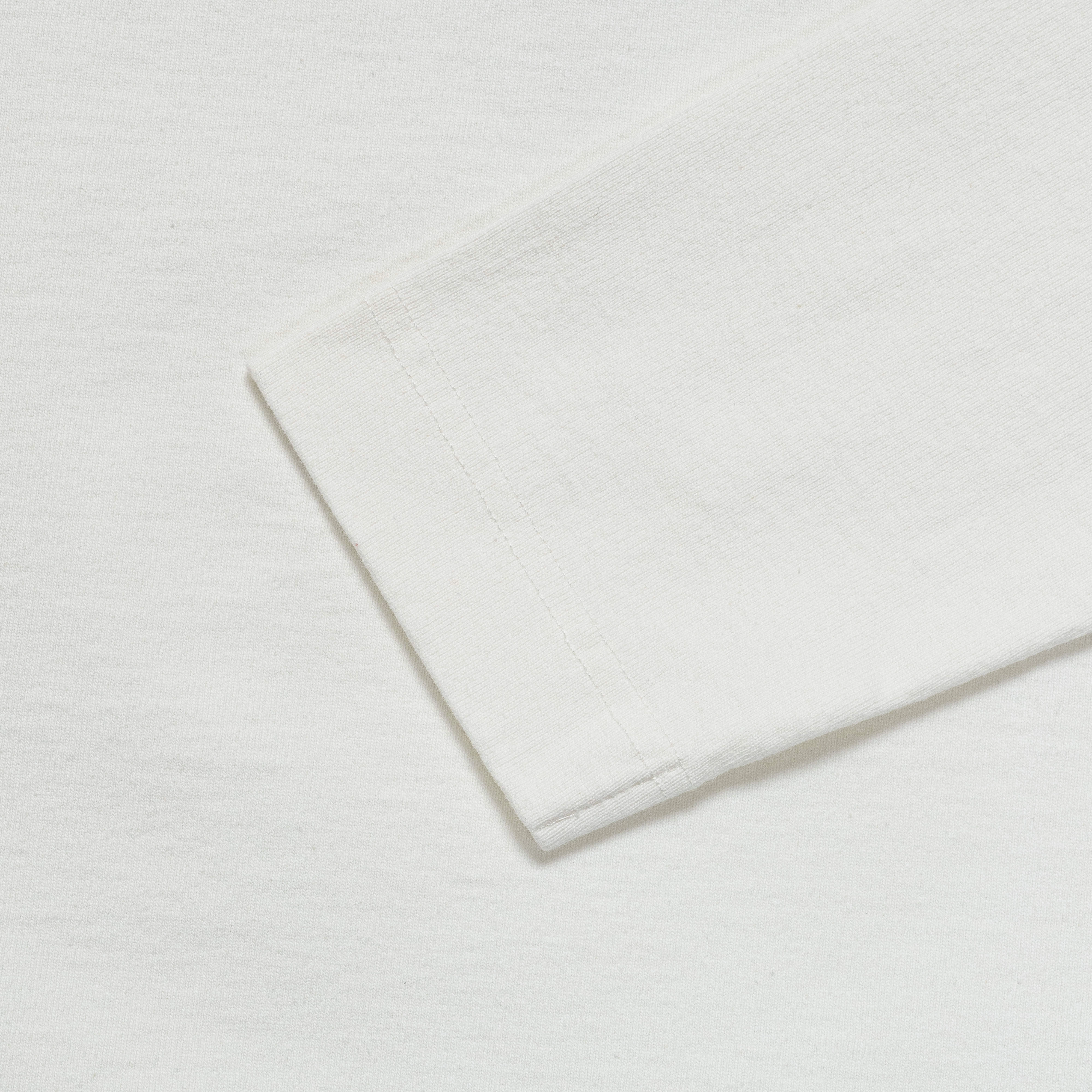 Holger Relaxed Organic Heavy Tab Series LS T-Shirt - White