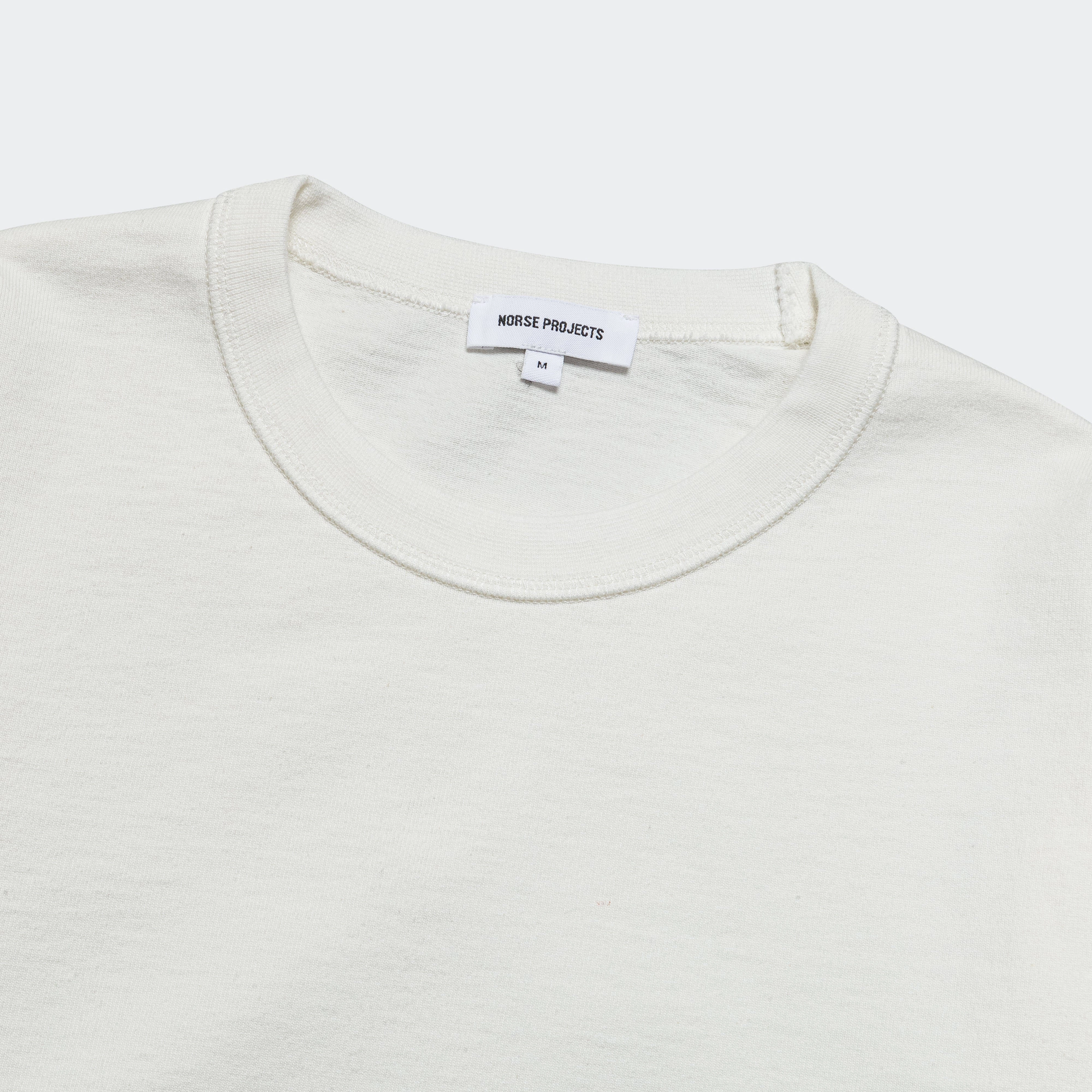 Holger Relaxed Organic Heavy Tab Series LS T-Shirt - White