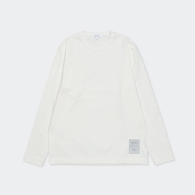 Holger Relaxed Organic Heavy Tab Series LS T-Shirt - White