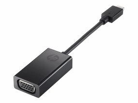 HP - External video adapter - USB-C - VGA - black - for ProBook 450 G8, 45X G9, 630 G8, 635, 640 G5, 640 G8, 64X G4, 650 G4, N9K76AA#ABA