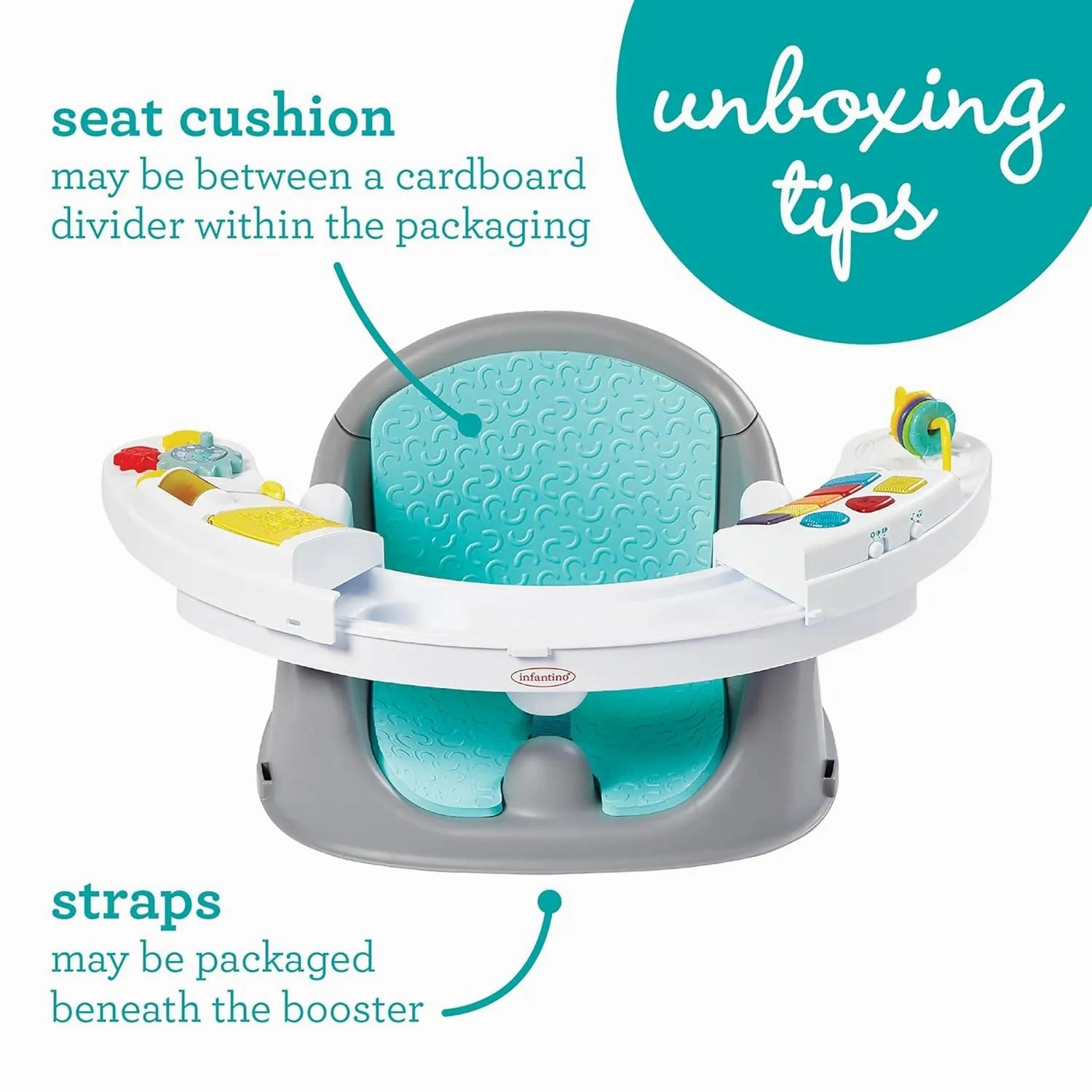 Infantino Music & Lights 3-in-1 Discovery & Booster Seat (See Description)