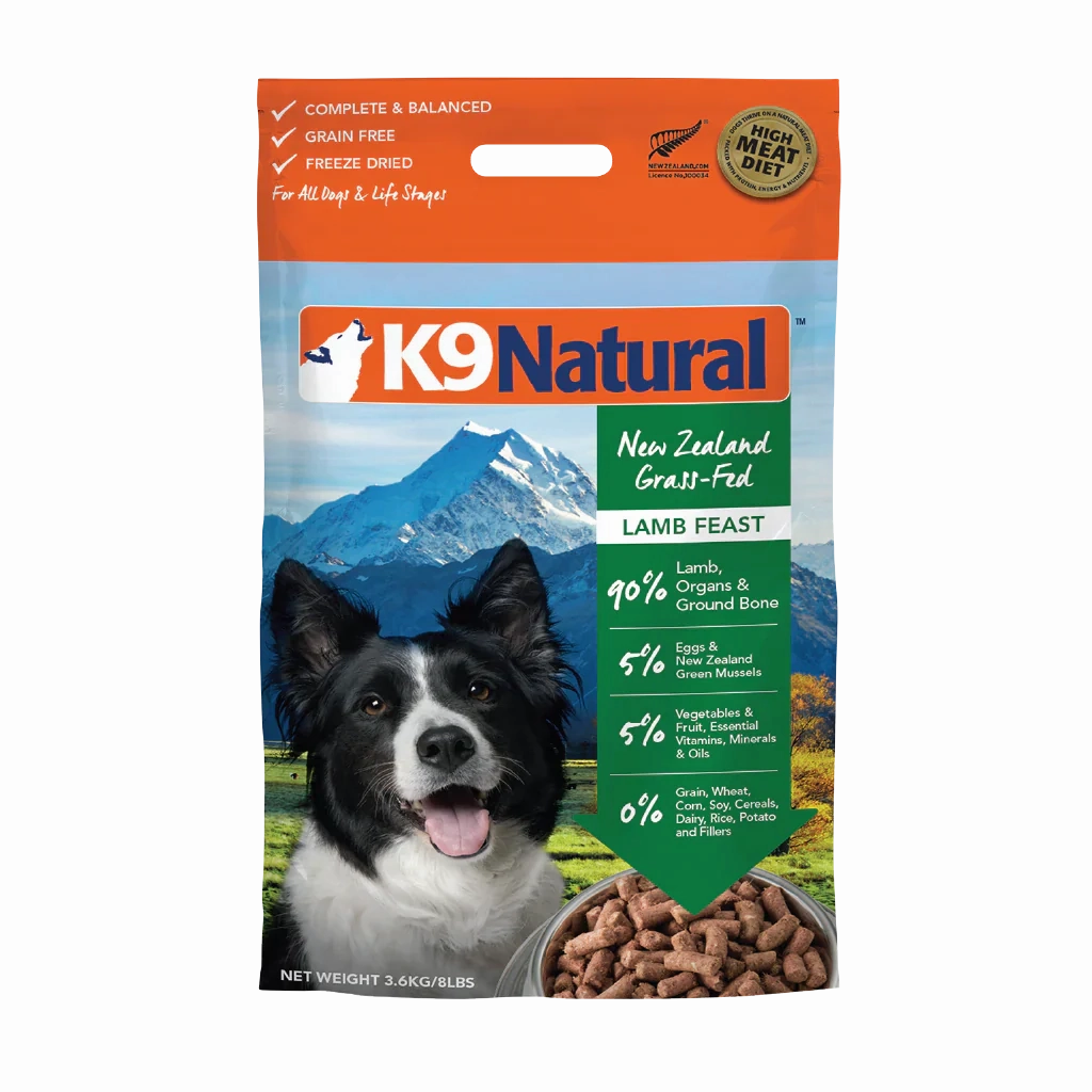 K9 Natural Lamb Feast Freeze-Dried Dog Food
