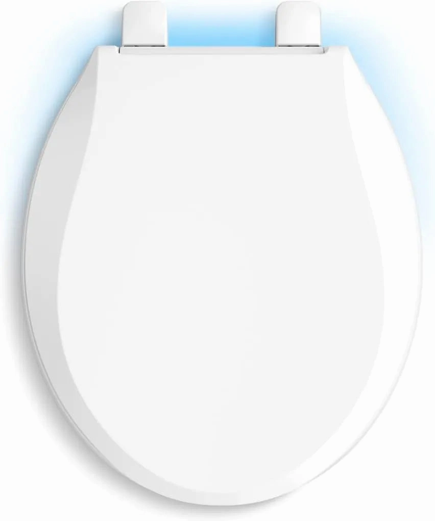 KOHLER 75758-RL-0 Cachet Nightlight ReadyLatch Round-Front Toilet Seat