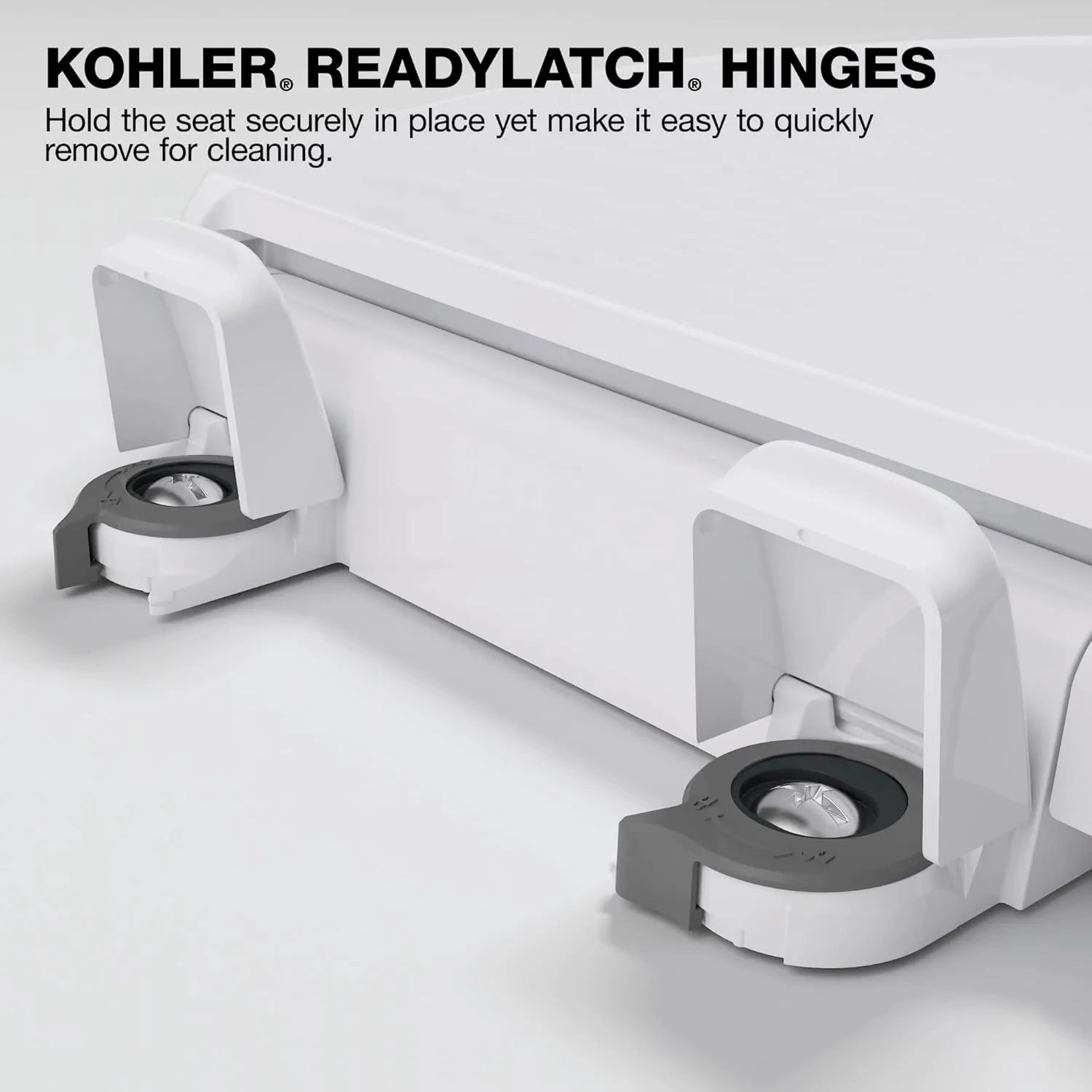 KOHLER 75758-RL-0 Cachet Nightlight ReadyLatch Round-Front Toilet Seat
