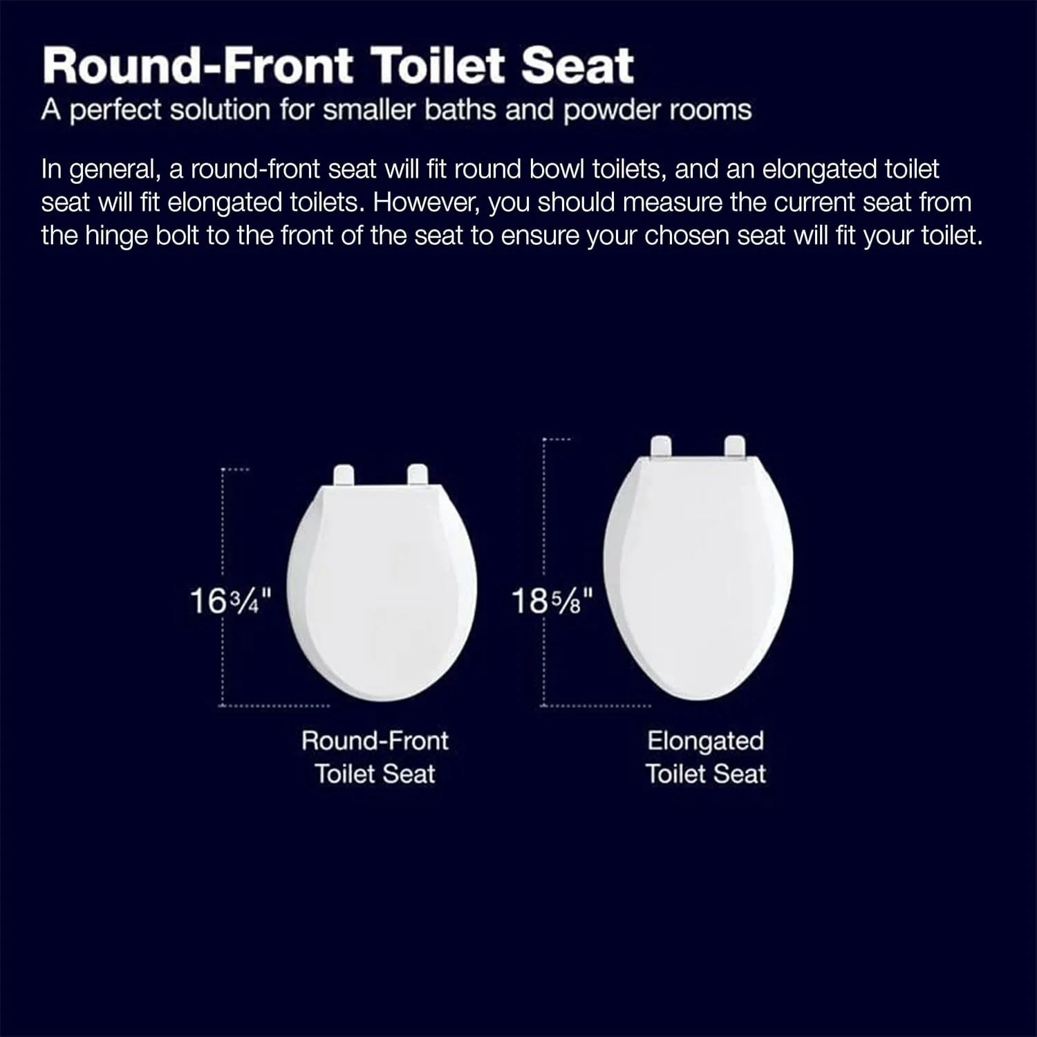 KOHLER 75758-RL-0 Cachet Nightlight ReadyLatch Round-Front Toilet Seat