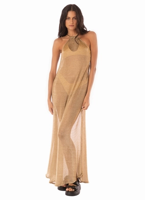 Maaji Golden Flake Marianne Long Dress