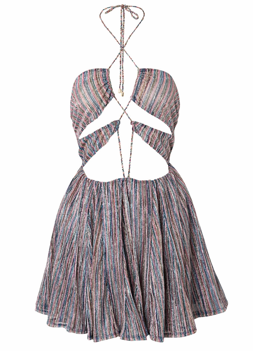 Maaji Golden Stripes Odaline Short Dress