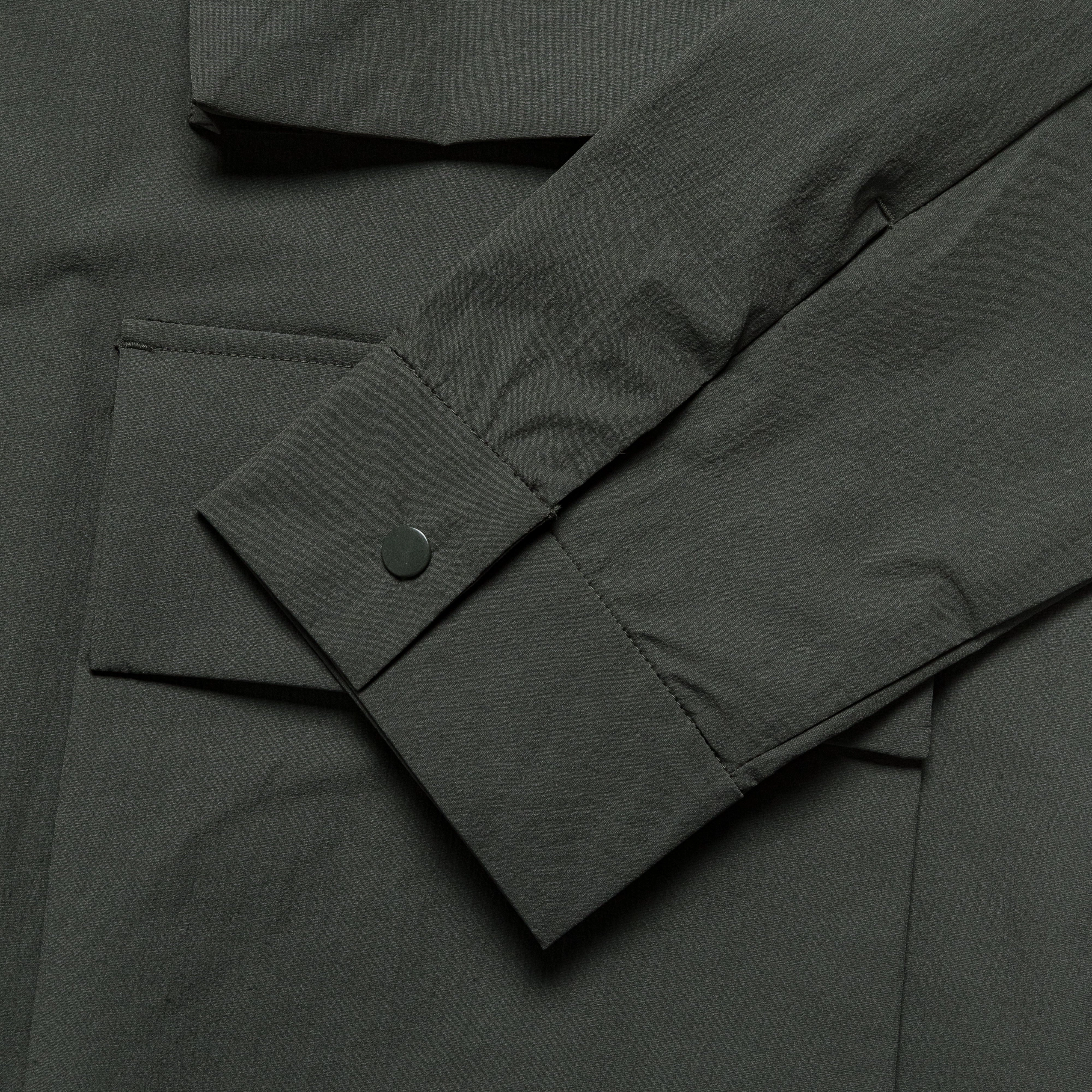 Mads Travel Light Overshirt - Black Olive