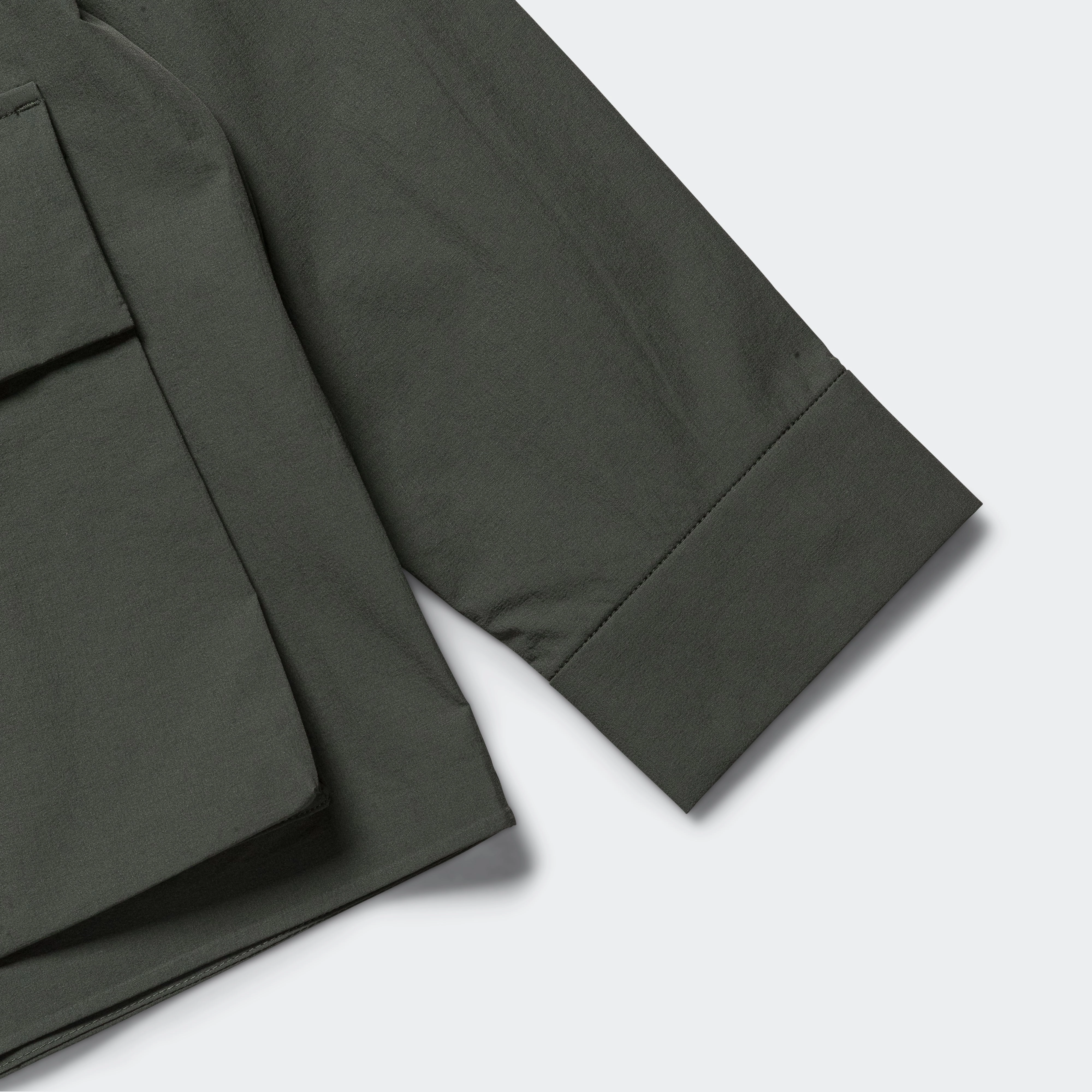 Mads Travel Light Overshirt - Black Olive