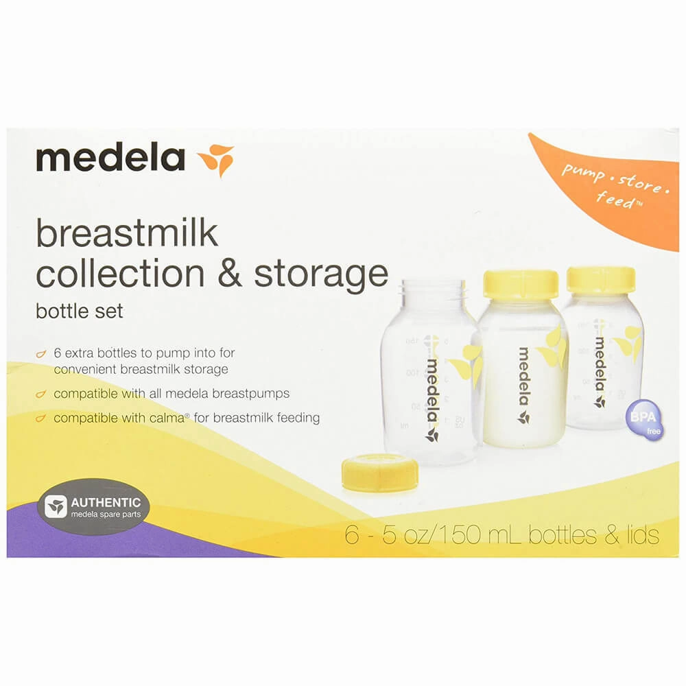 Medela Breastmilk Collection & Storage Bottle Set 150ml 6pk
