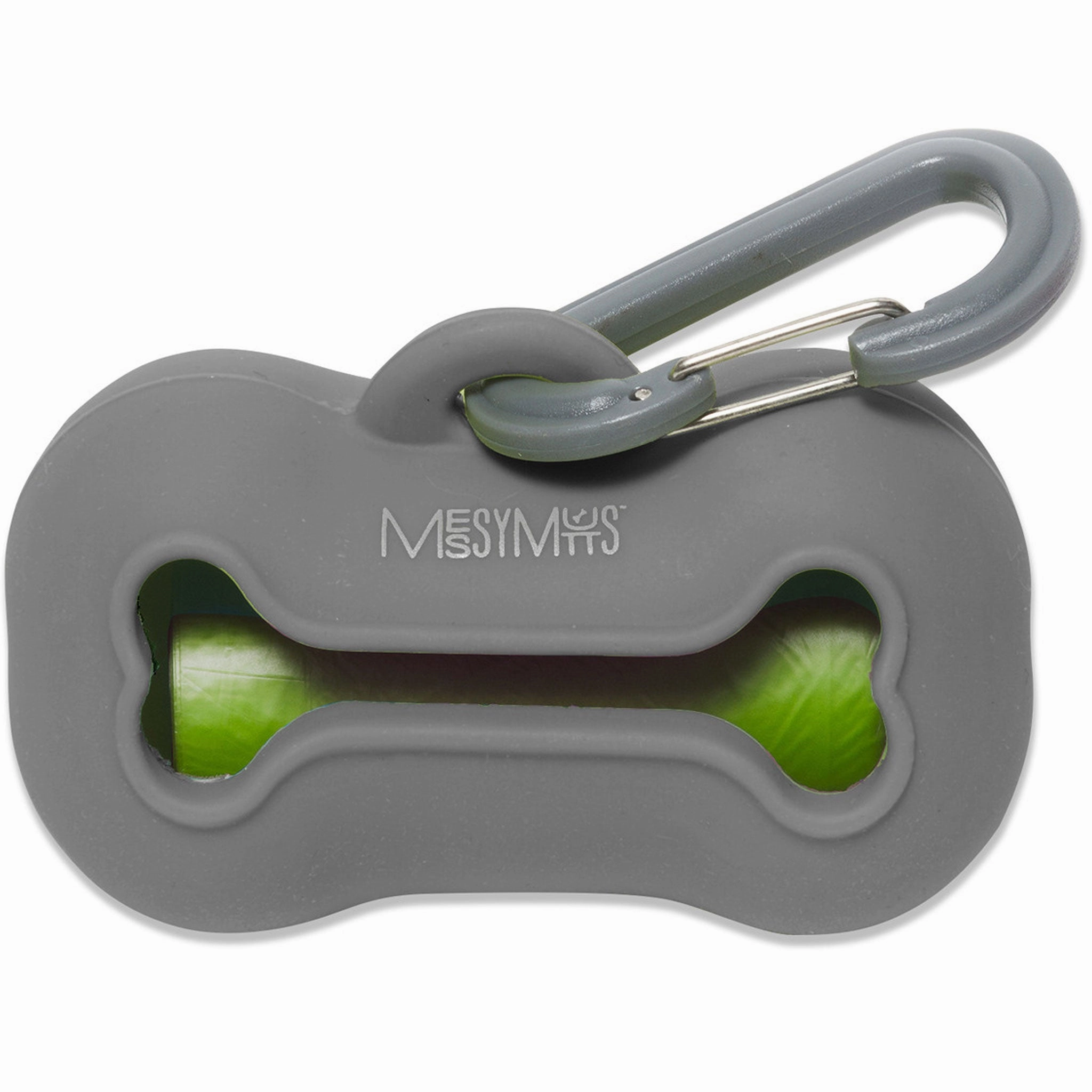 Messy Mutts Waste Bag Holder Grey Dog Leads