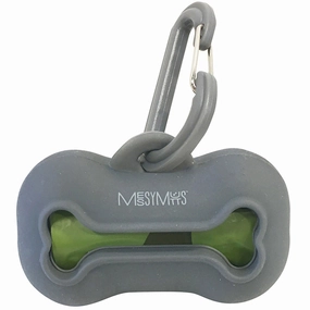Messy Mutts Waste Bag Holder Grey Dog Leads