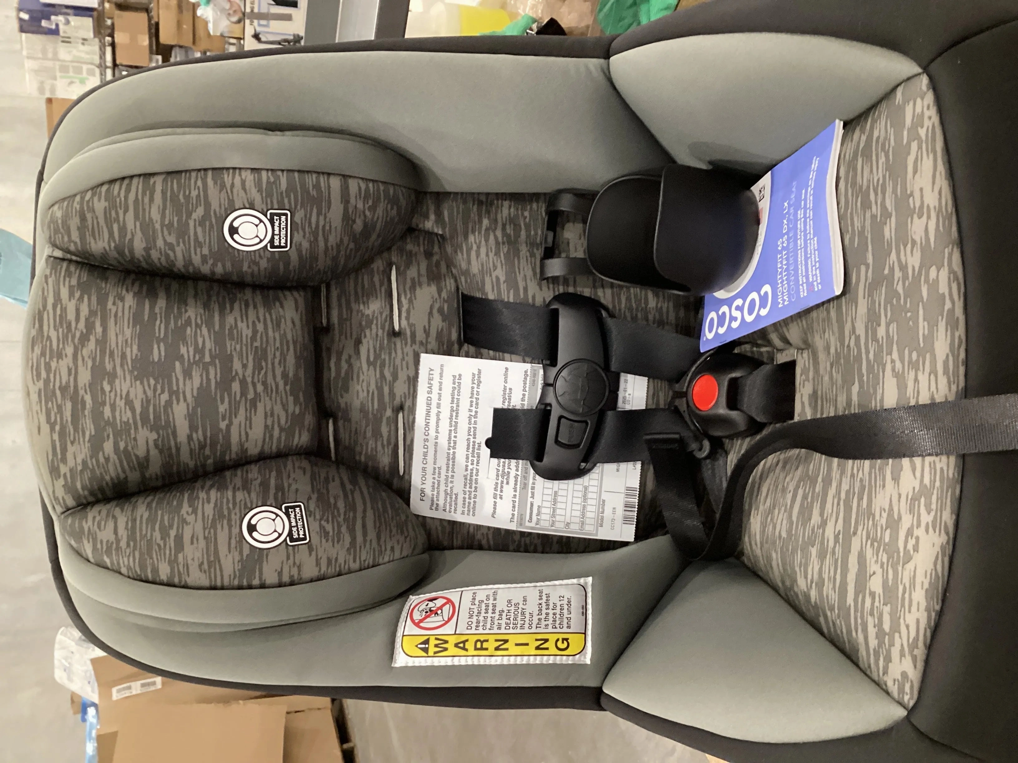 MightyFit™ 65 DX Convertible Car Seat - Heather Onyx (See Description)