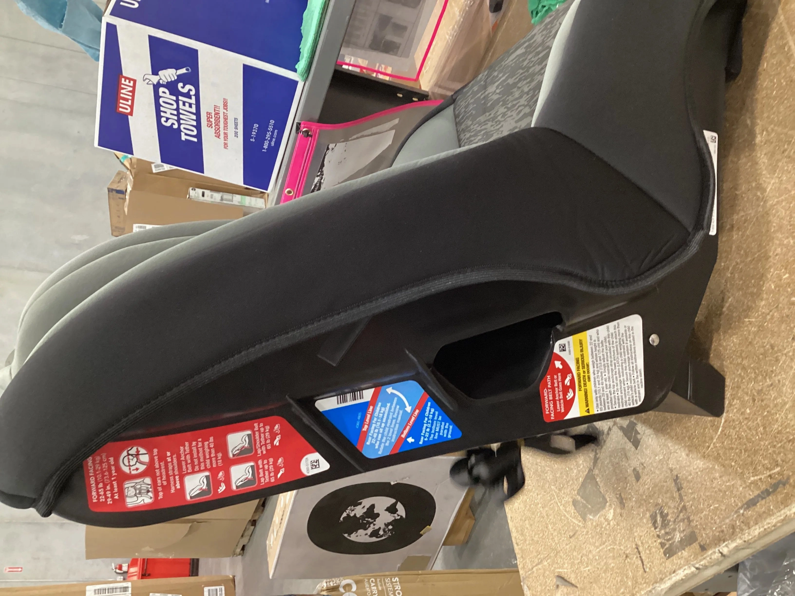 MightyFit™ 65 DX Convertible Car Seat - Heather Onyx (See Description)