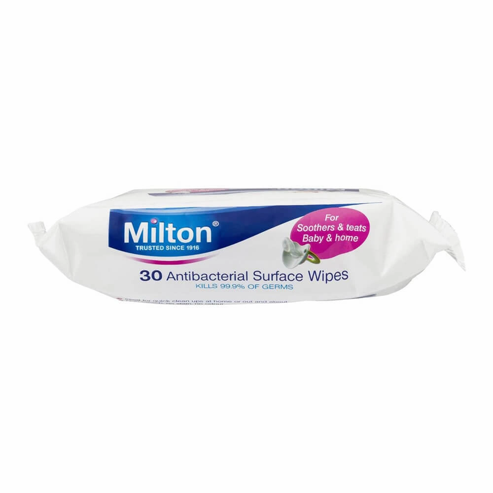 Milton Antibacterial Surface Wipes 30 Pack