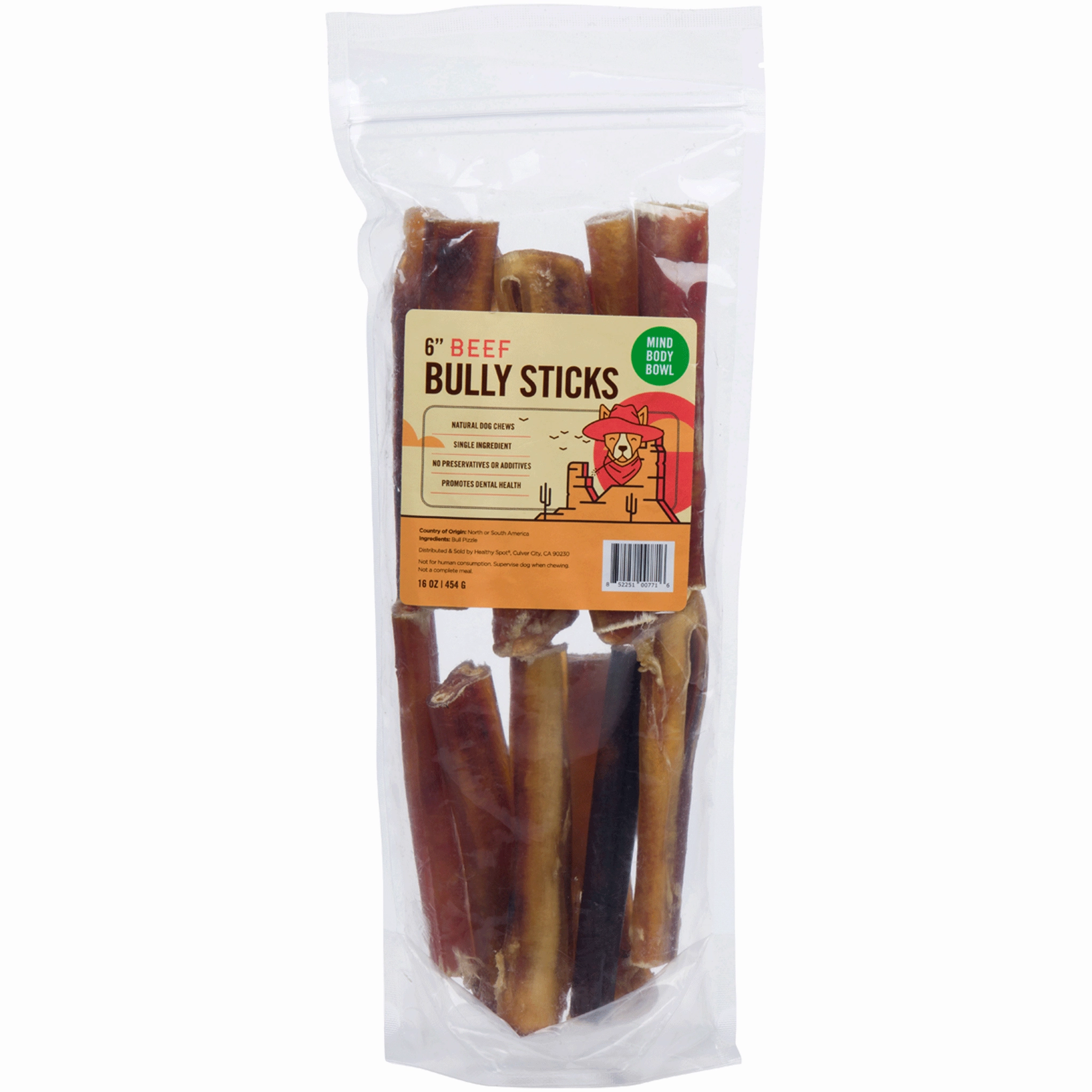 Mind Body Bowl 6" Bullystick 16oz