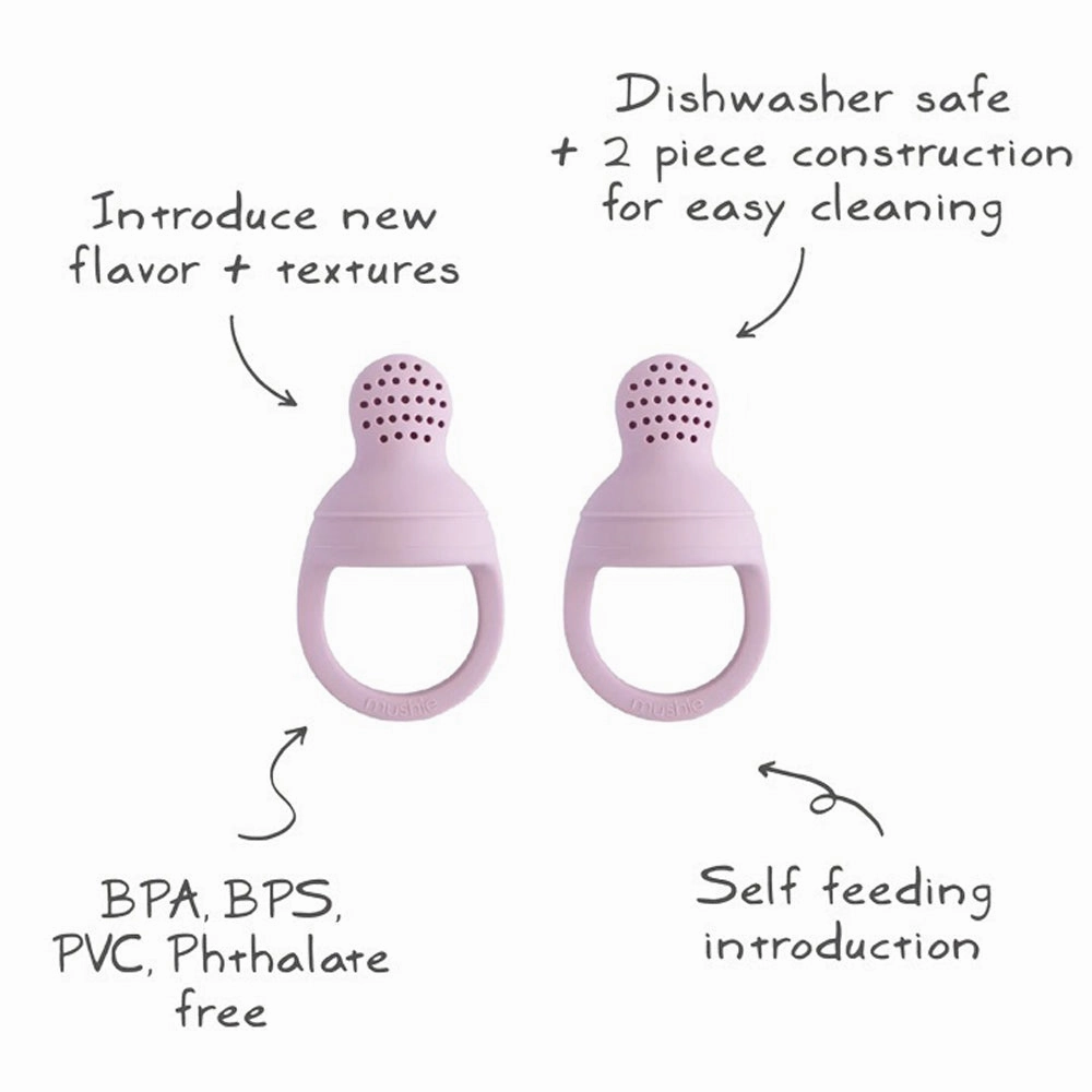 Mushie Fresh Food Feeder Soft Lilac