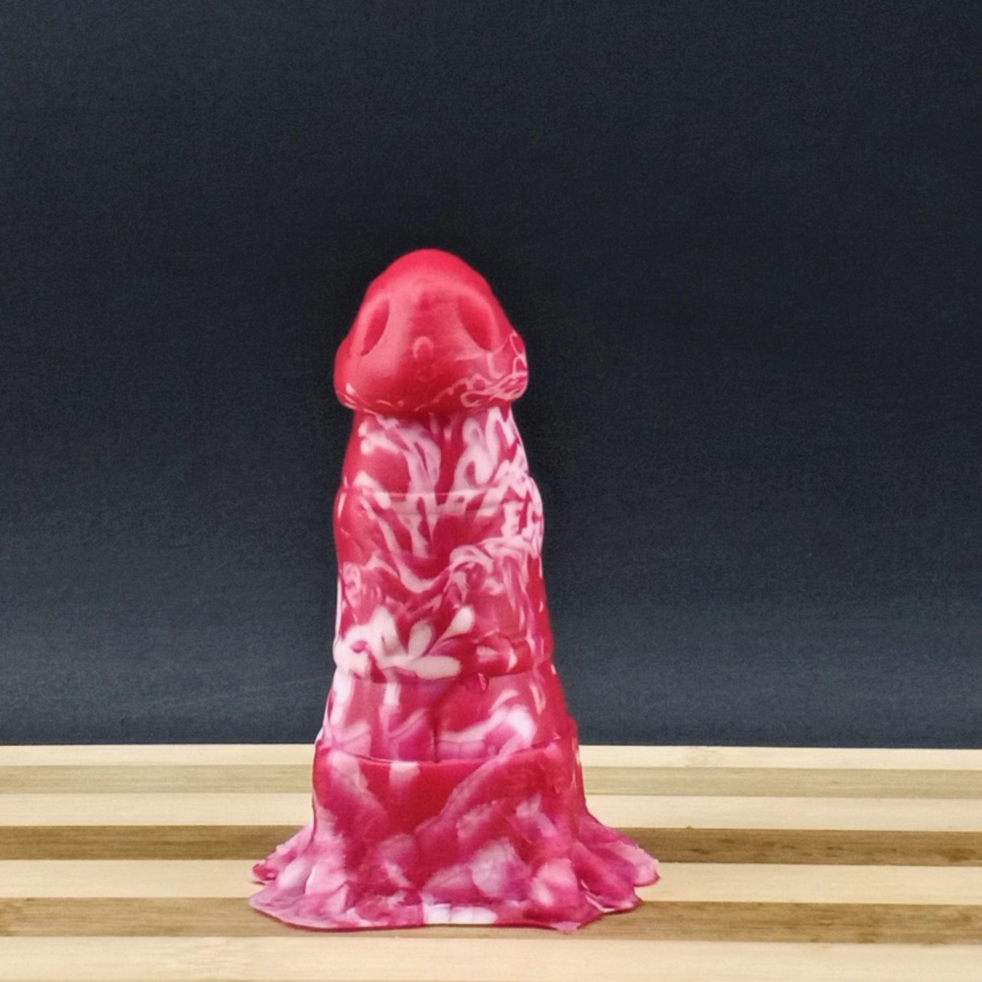 Mushy the Mushroom Squishy - Red and White Marble