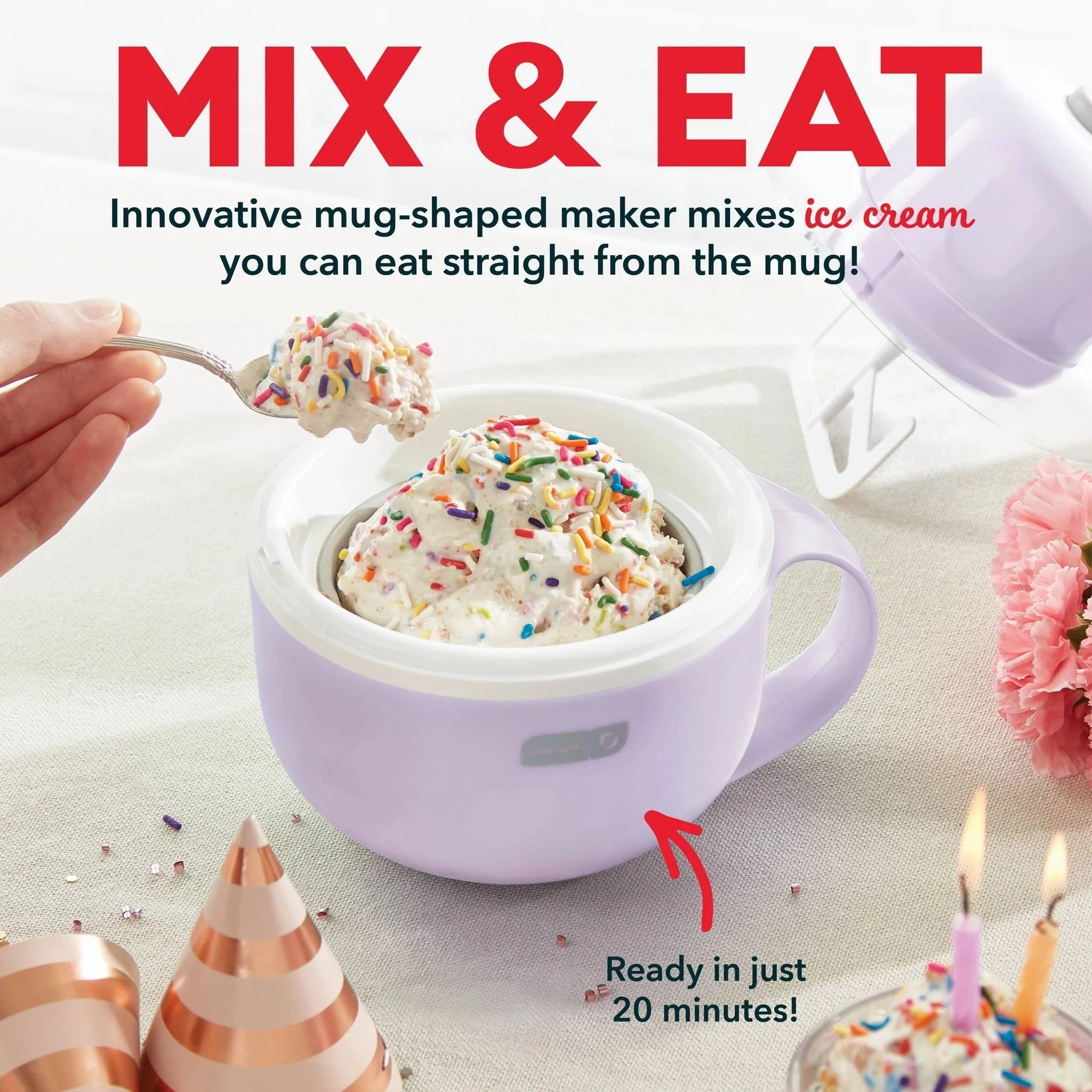 My Mug Electric Ice Cream Maker Multi-Purpose Soft Serve Ice Cream Machine