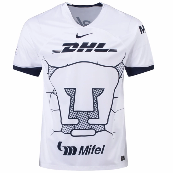 Nike Pumas UNAM Cesar Huerta Home Jersey w/ Liga MX Patch 23/24 (White/Obsidian)