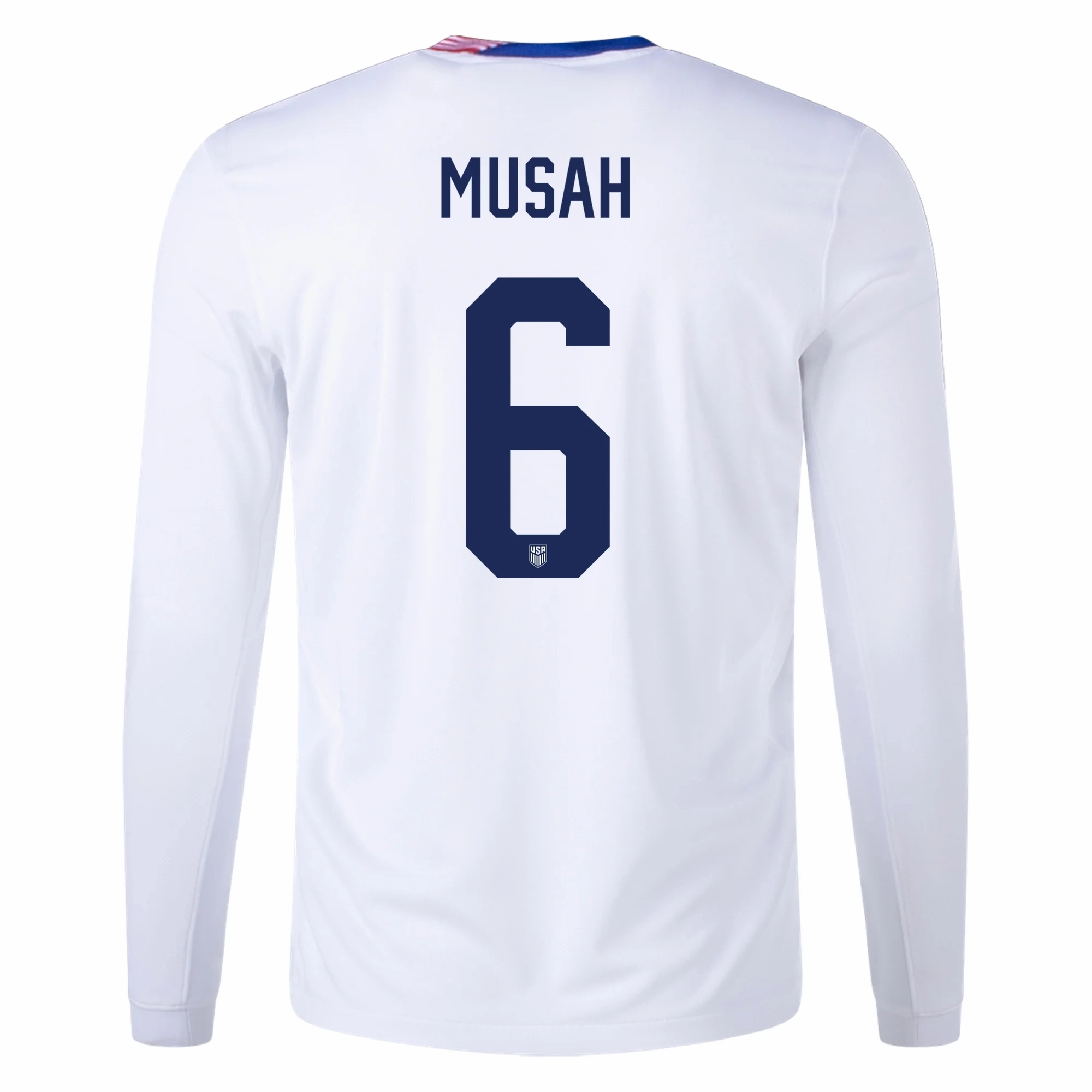 Nike United States Yunus Musah Long Sleeve Home Jersey 24/25 (White)