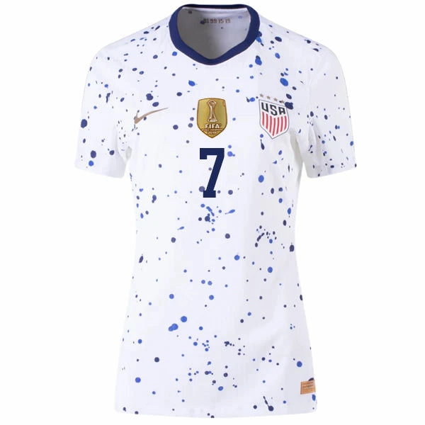 Nike Womens United States Alyssa Thompson 4 Star Authentic Match Home Jersey 23/24 w/ 2019 World Cup Champions Patch (White/Loyal Blue)