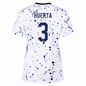 Nike Womens United States Sofia Huerta 4 Star Home Jersey 23/24 w/ 2019 World Cup Champion Patch (White/Loyal Blue)