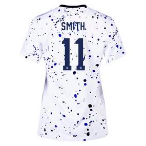 Nike Womens United States Sophia Smith 4 Star Home Jersey 23/24 w/ 2019 World Cup Champion Patch (White/Loyal Blue)
