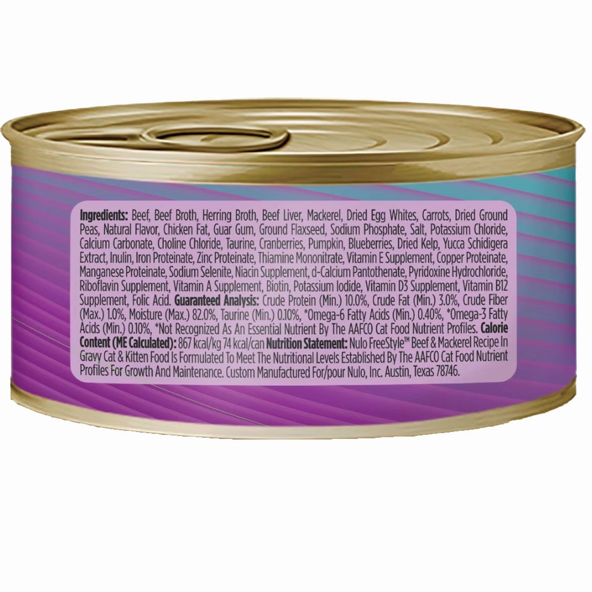 Nulo FreeStyle Minced Cat Can Beef & Mackerel Cat Food