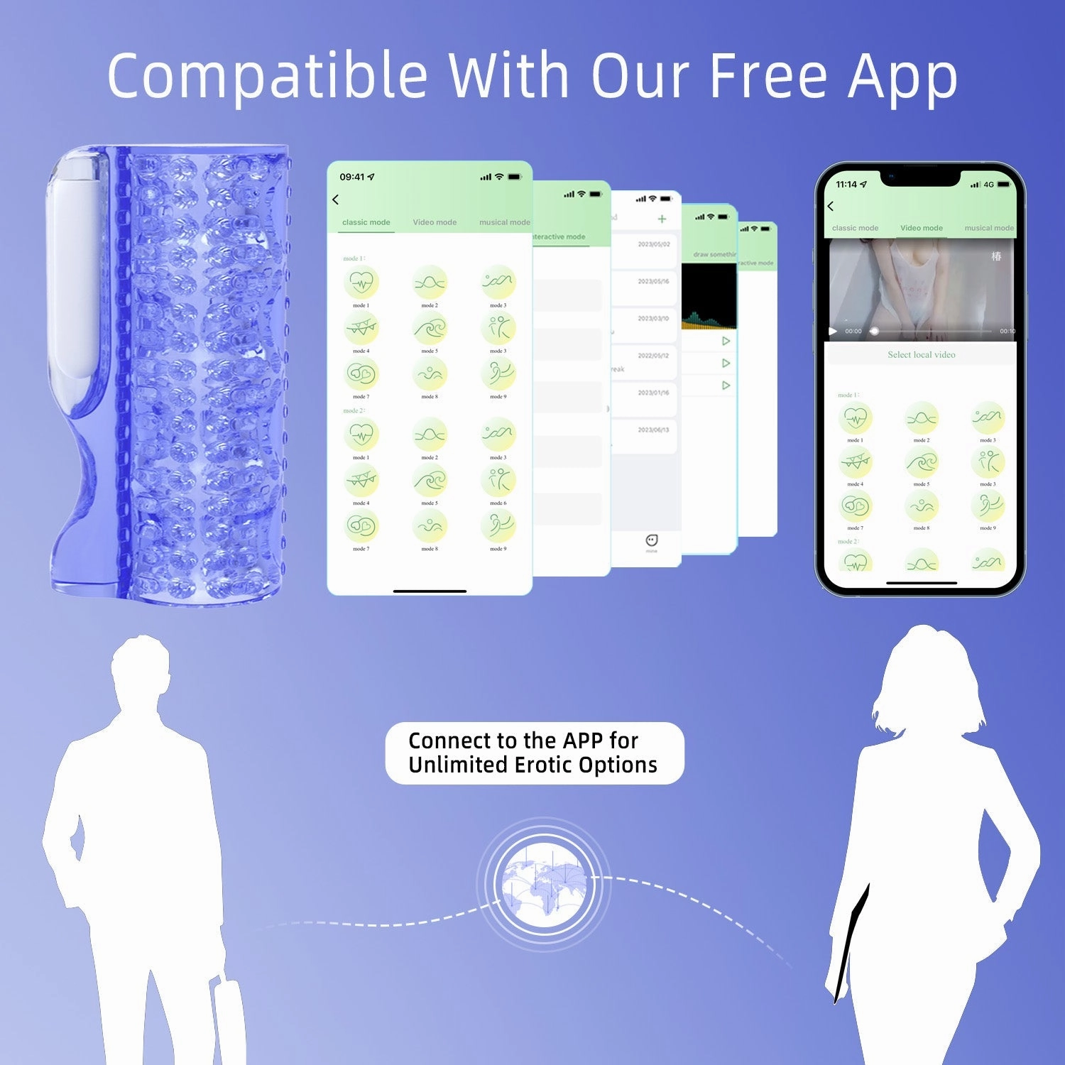 Ophelia - APP Controlled Vibrating Stroker