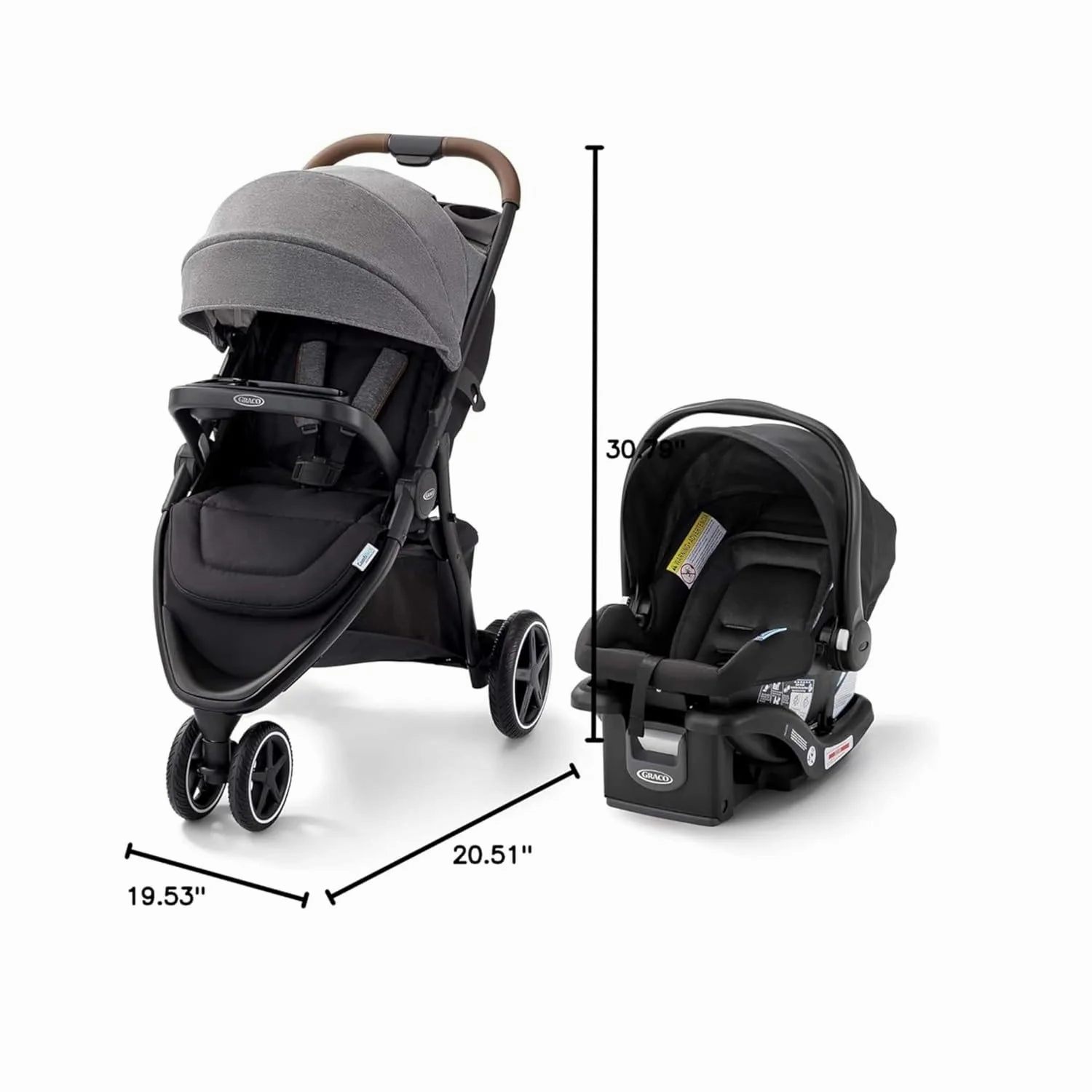 Outpace All-Terrain Travel System - Grey (See Description)
