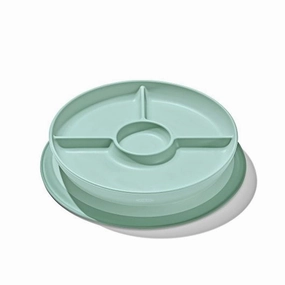 OXO Tot Stick & Stay Suction Divided Plate Opal
