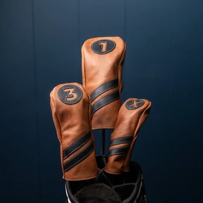 Personalized Fine Leather Golf Club Head Covers