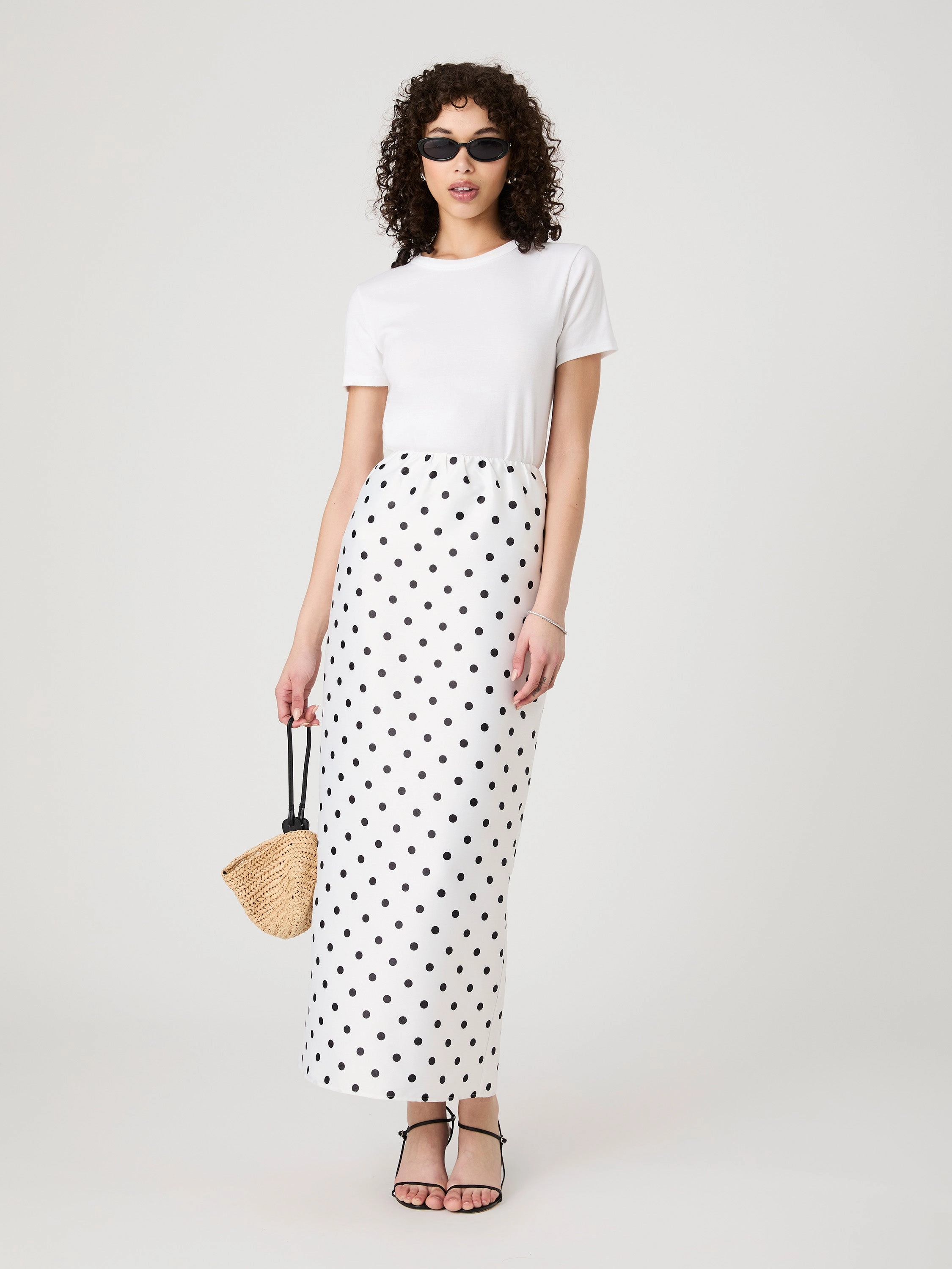 Polka Dot Maxi Skirt