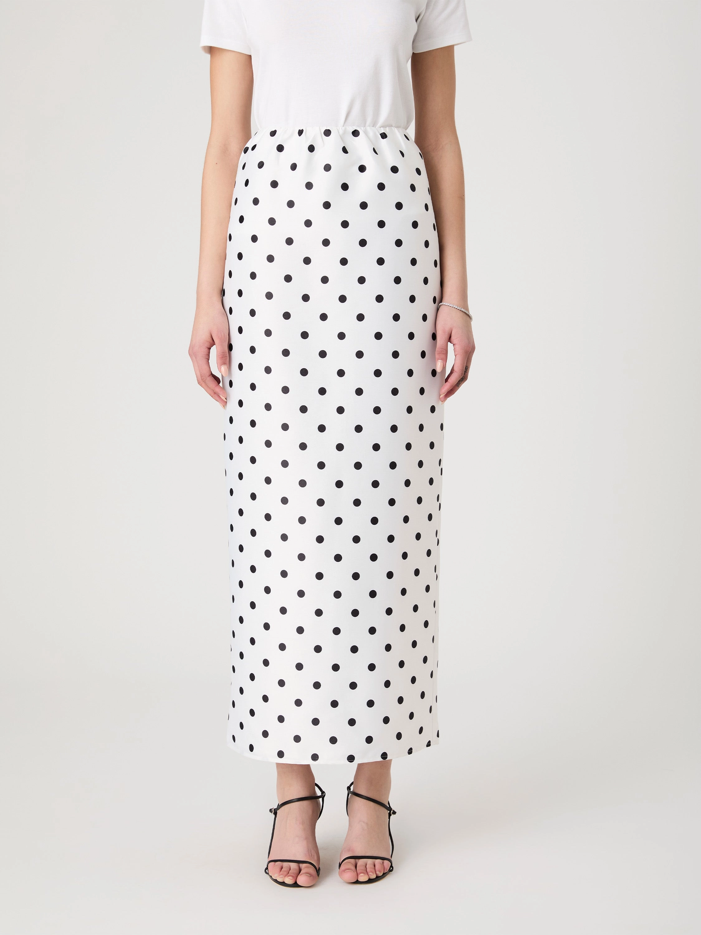 Polka Dot Maxi Skirt