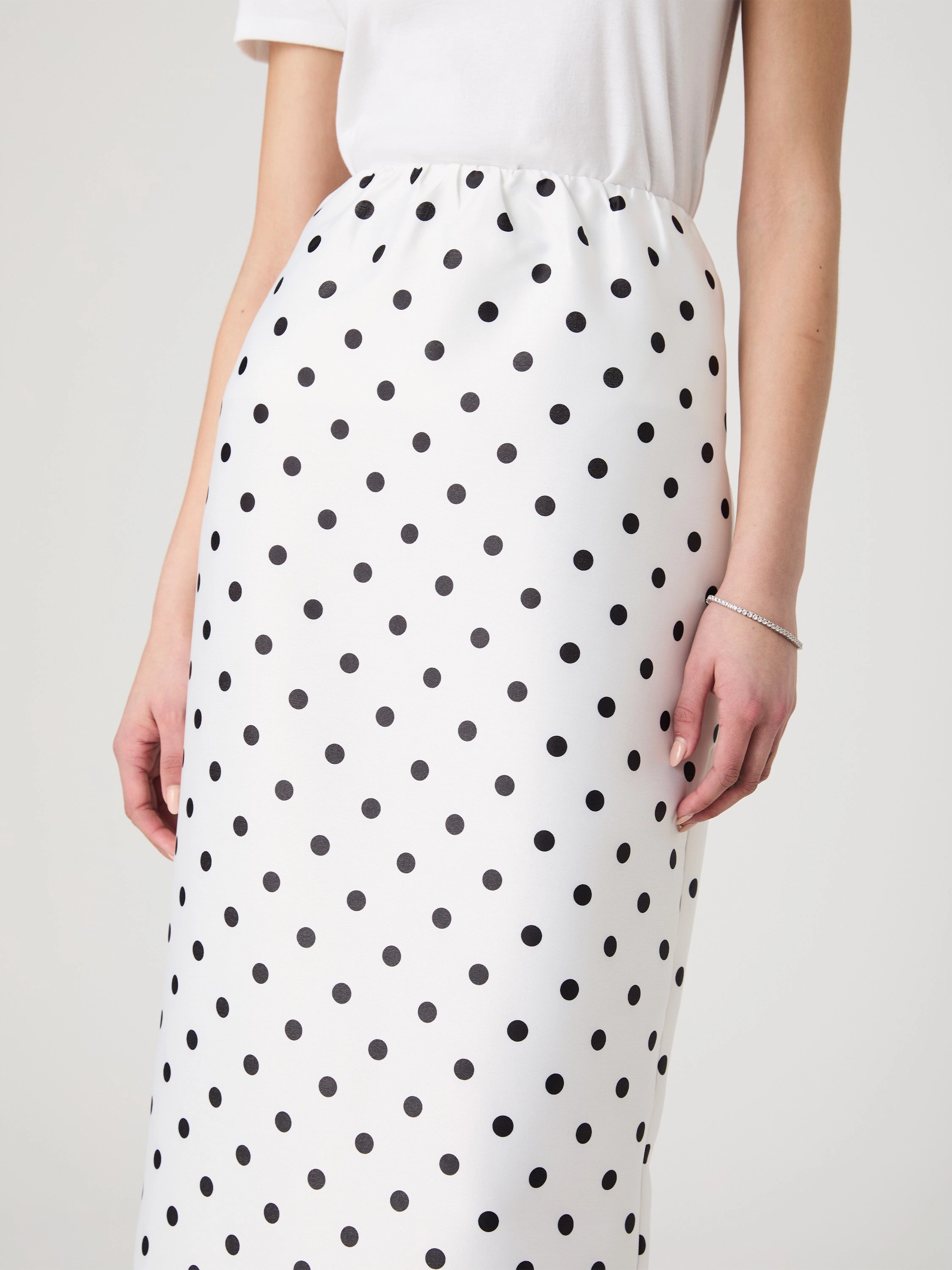 Polka Dot Maxi Skirt
