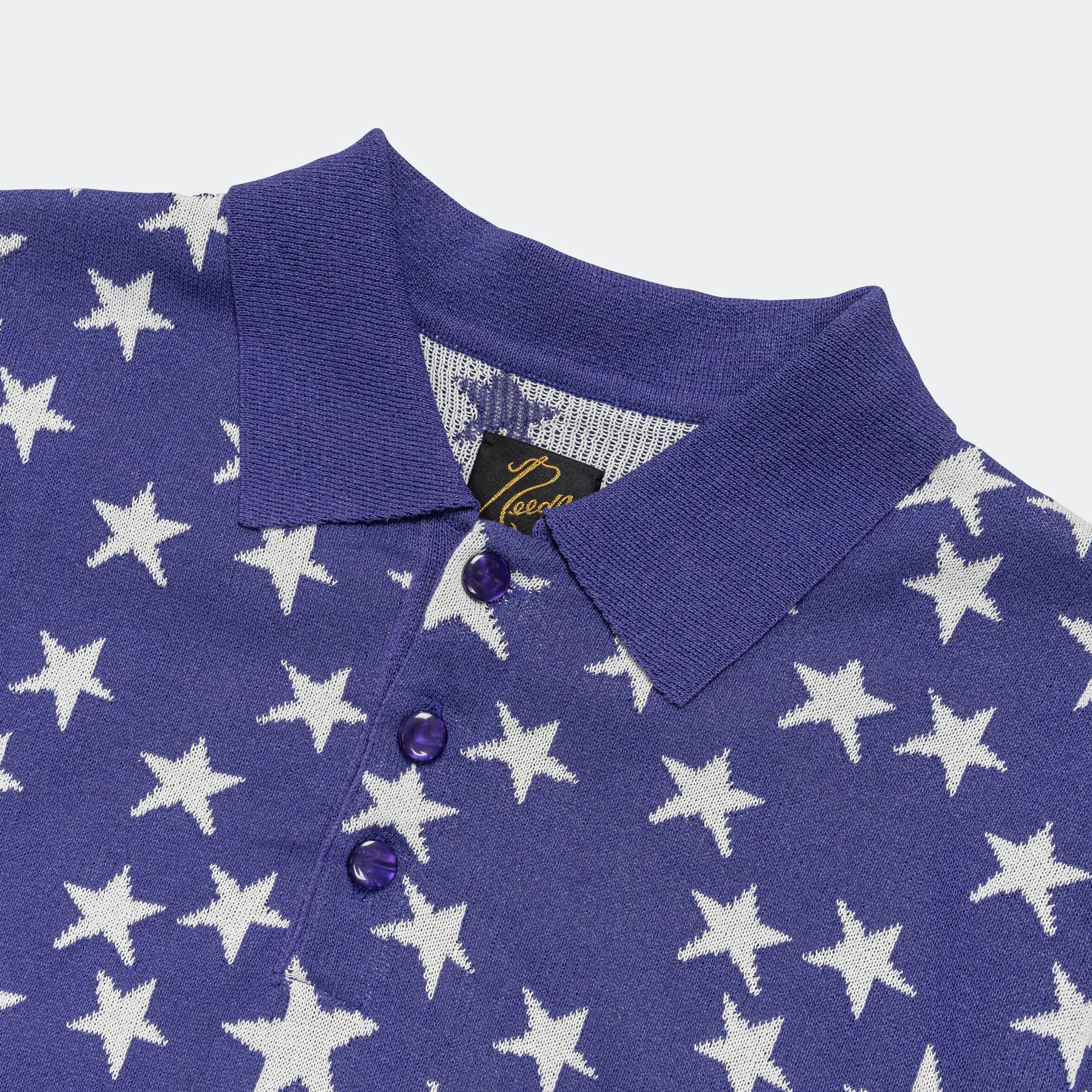 Polo SS Sweater - Purple PE/Washi Knit