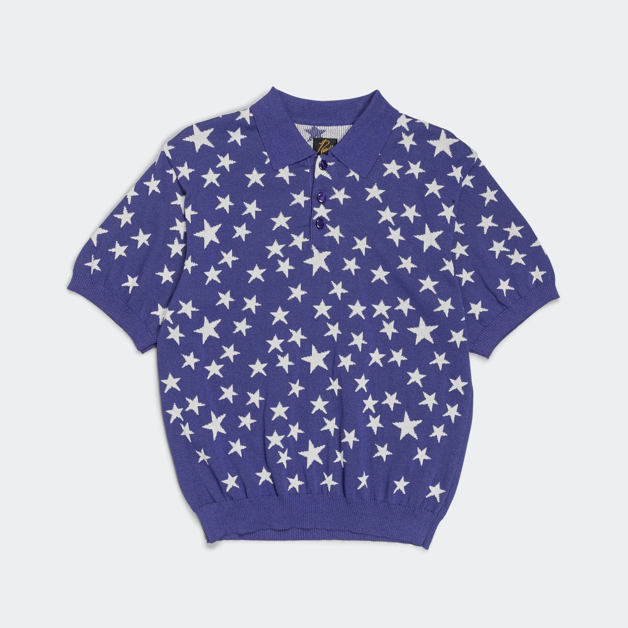 Polo SS Sweater - Purple PE/Washi Knit