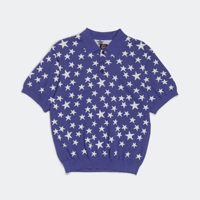 Polo SS Sweater - Purple PE/Washi Knit