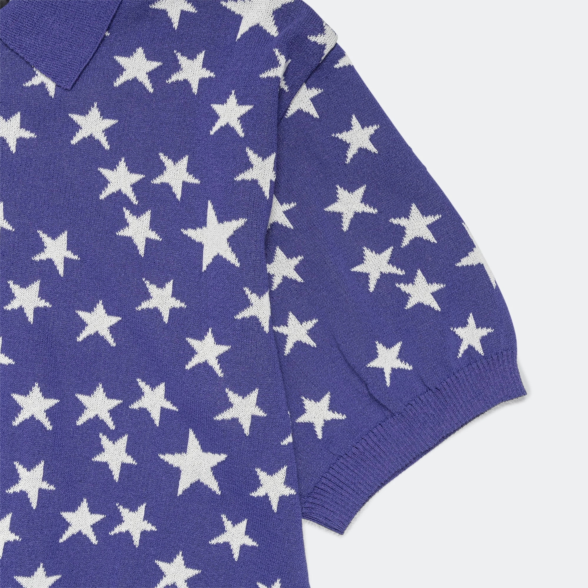 Polo SS Sweater - Purple PE/Washi Knit