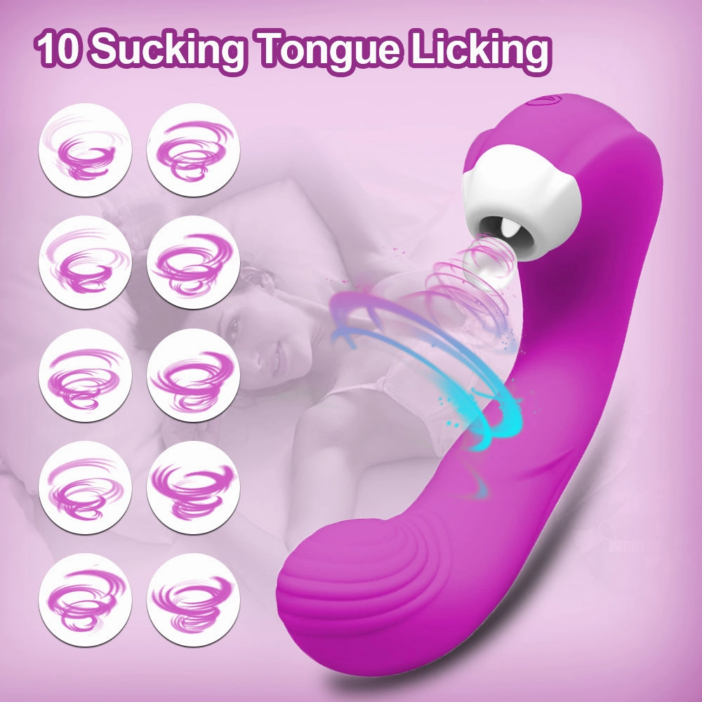 Powerful Clitoral Sucking Licking Vibrators for Women G Spot Oral Clit Sucker Rechargeable Dildo