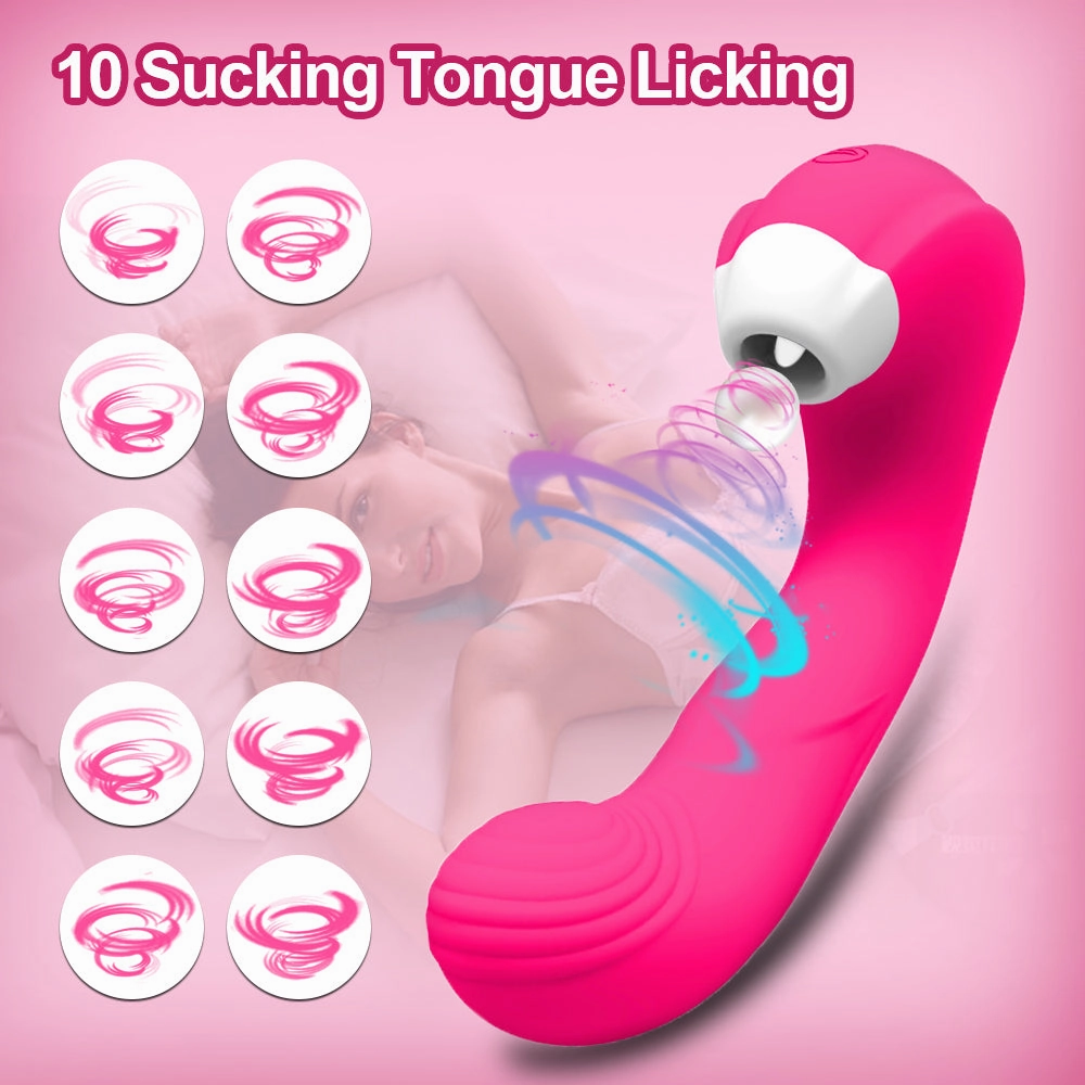 Powerful Clitoral Sucking Licking Vibrators for Women G Spot Oral Clit Sucker Rechargeable Dildo