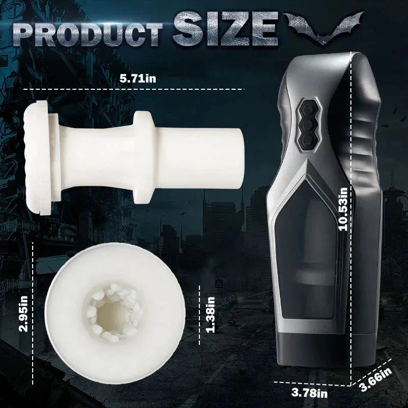 Quusvik Oral Male Masturbator with Thrusting, Vibrating & Window
