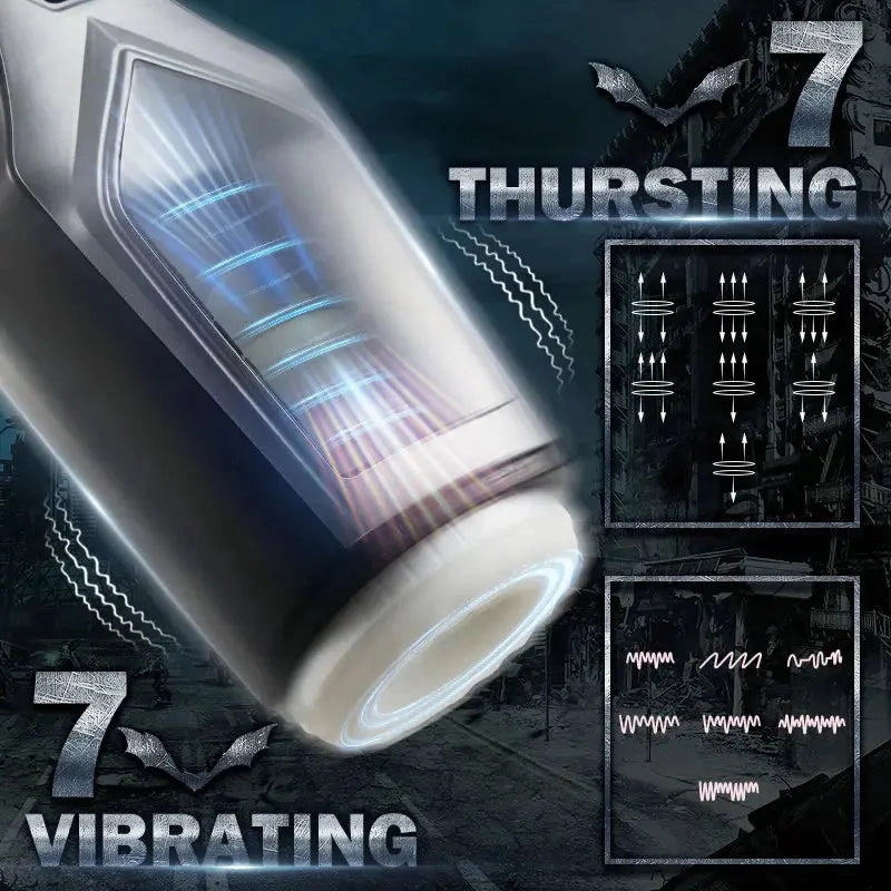 Quusvik Oral Male Masturbator with Thrusting, Vibrating & Window