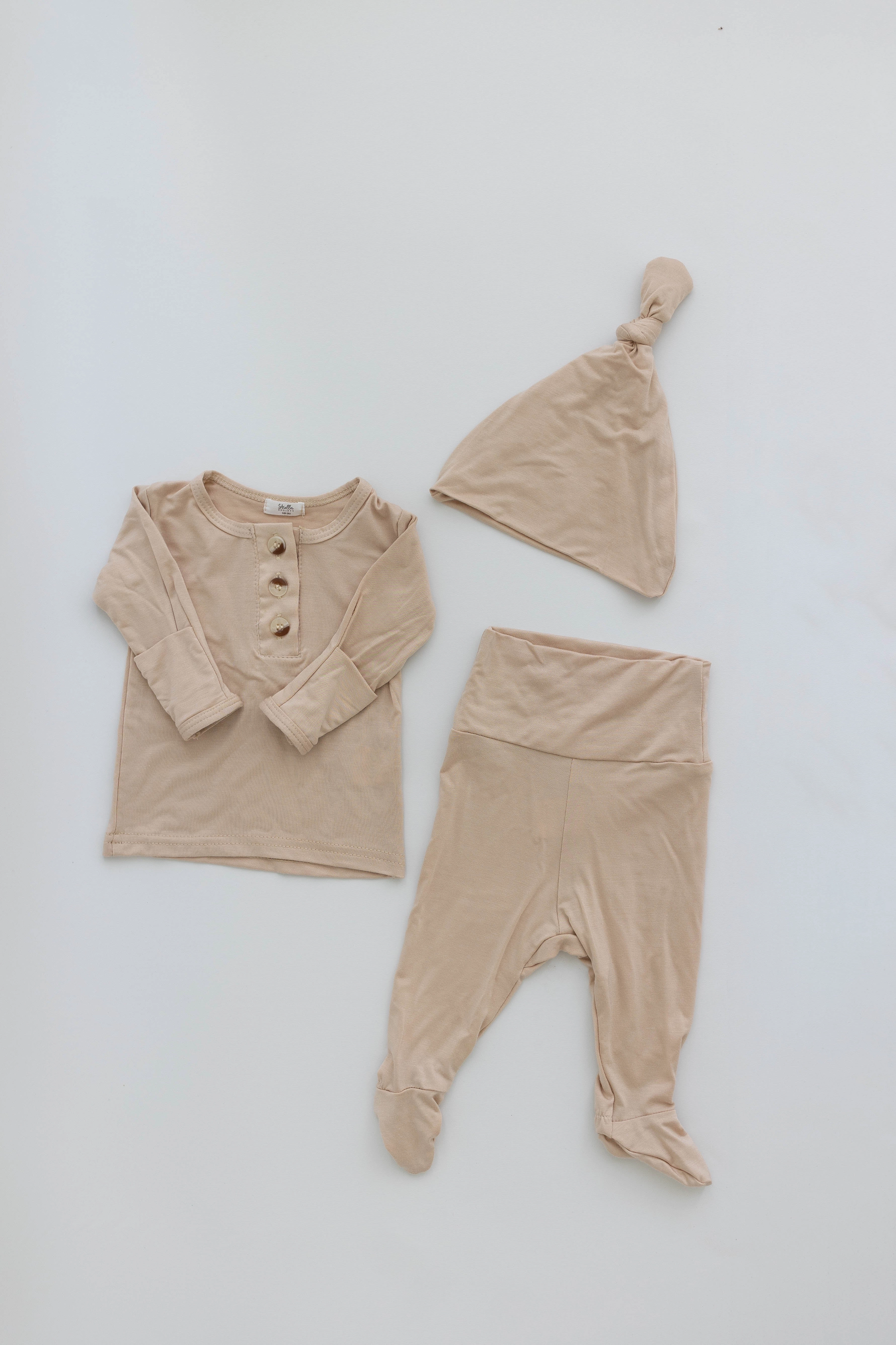 Riley Outfit and Hat Set | Sand
