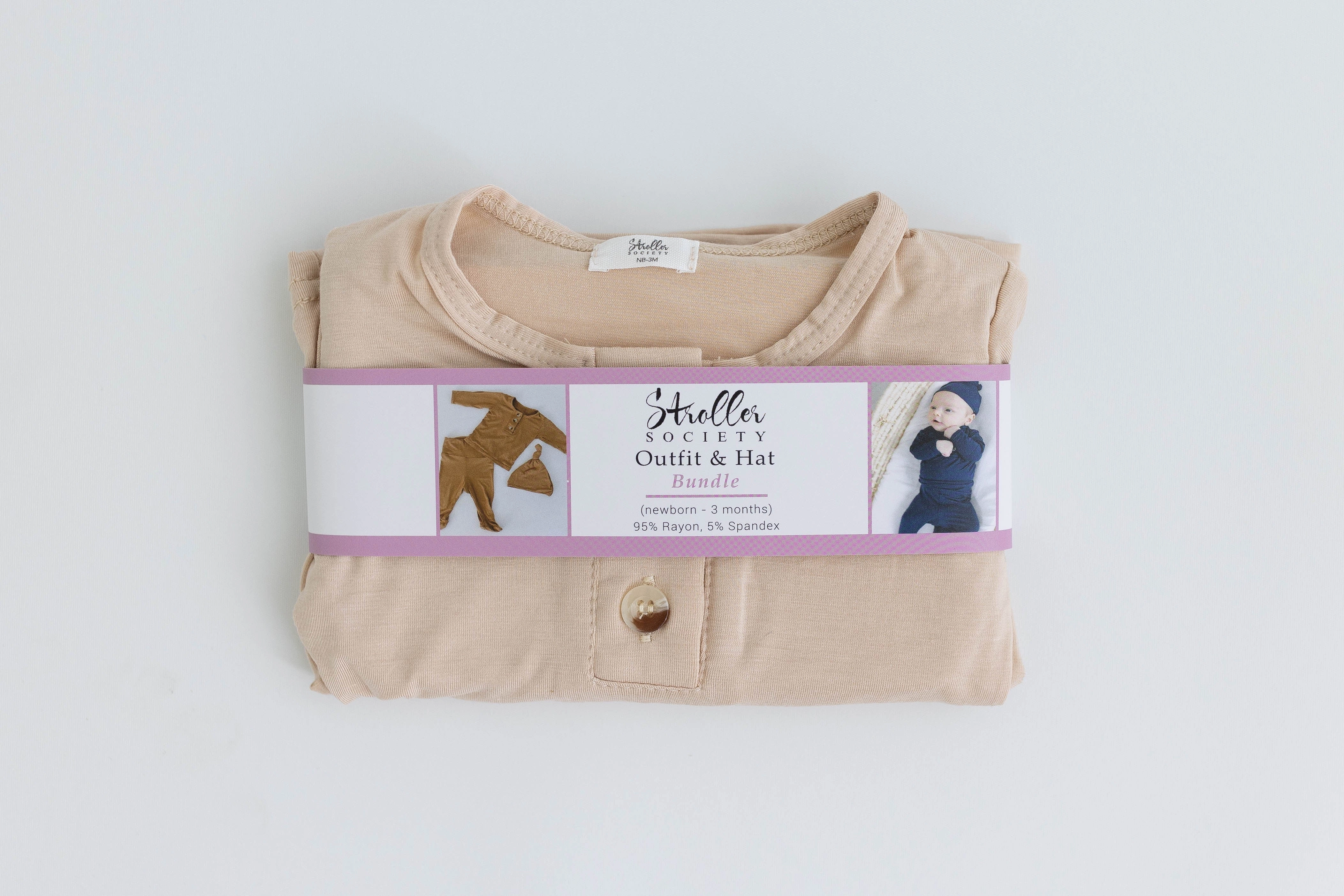 Riley Outfit and Hat Set | Sand