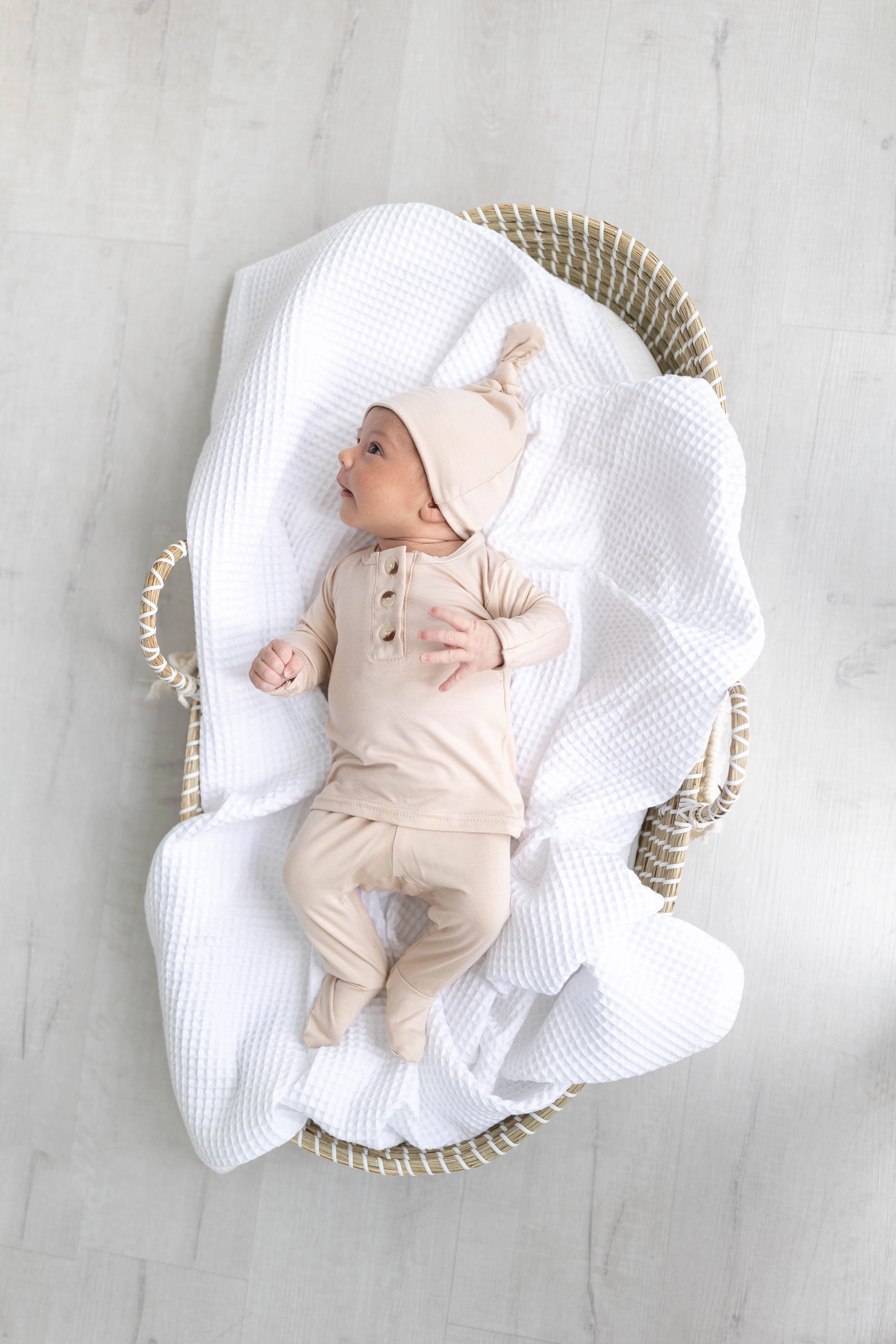 Riley Outfit and Hat Set | Sand