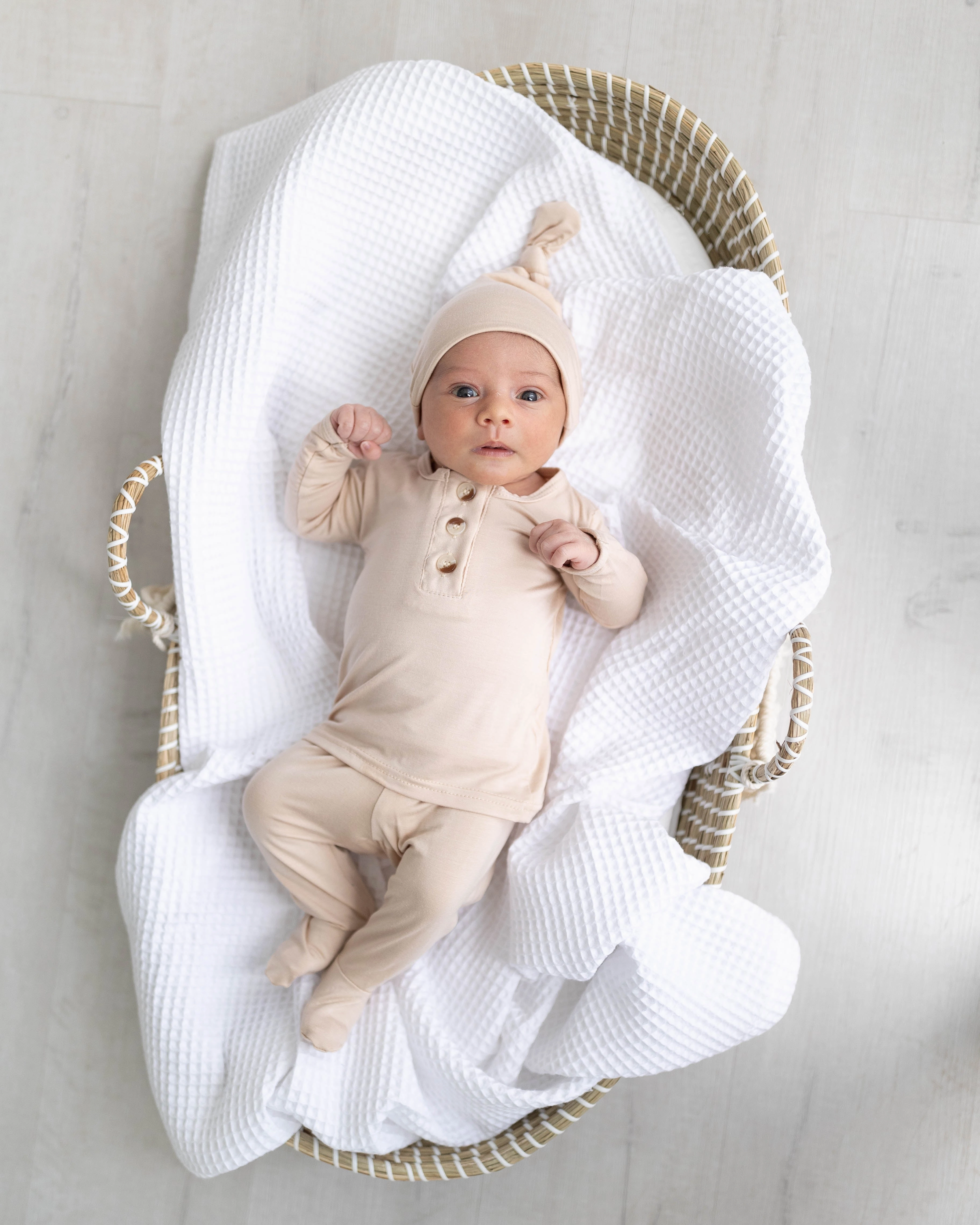 Riley Outfit and Hat Set | Sand